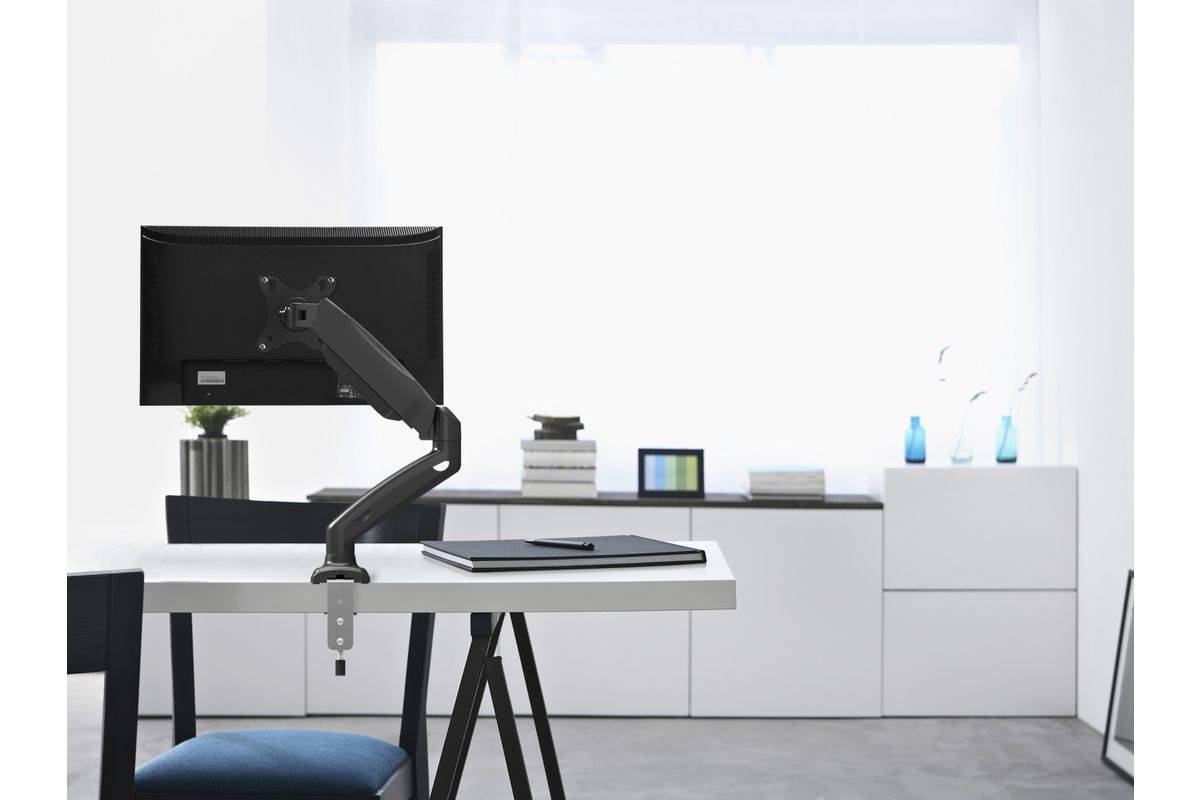 Befestigungskit (Klammer, Tischplattenbohrung) - Gasfeder - für flat panel / cur