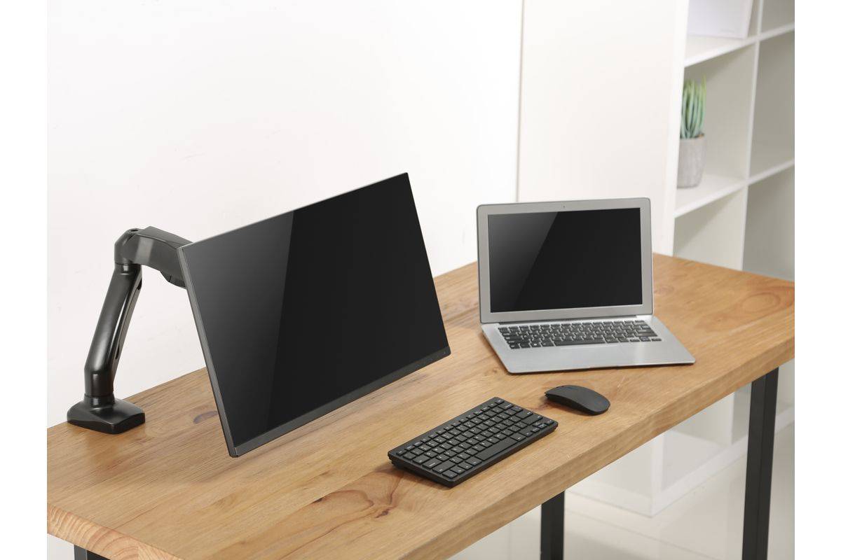 Befestigungskit (Klammer, Tischplattenbohrung) - Gasfeder - für flat panel / cur