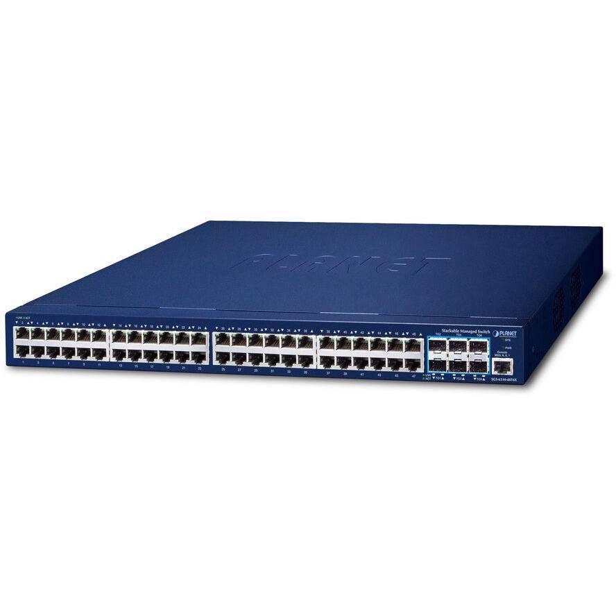 Planet L3 GE+ 10G SFP+ SGS-6310-48T6X - Switch - 0,1 Gbps