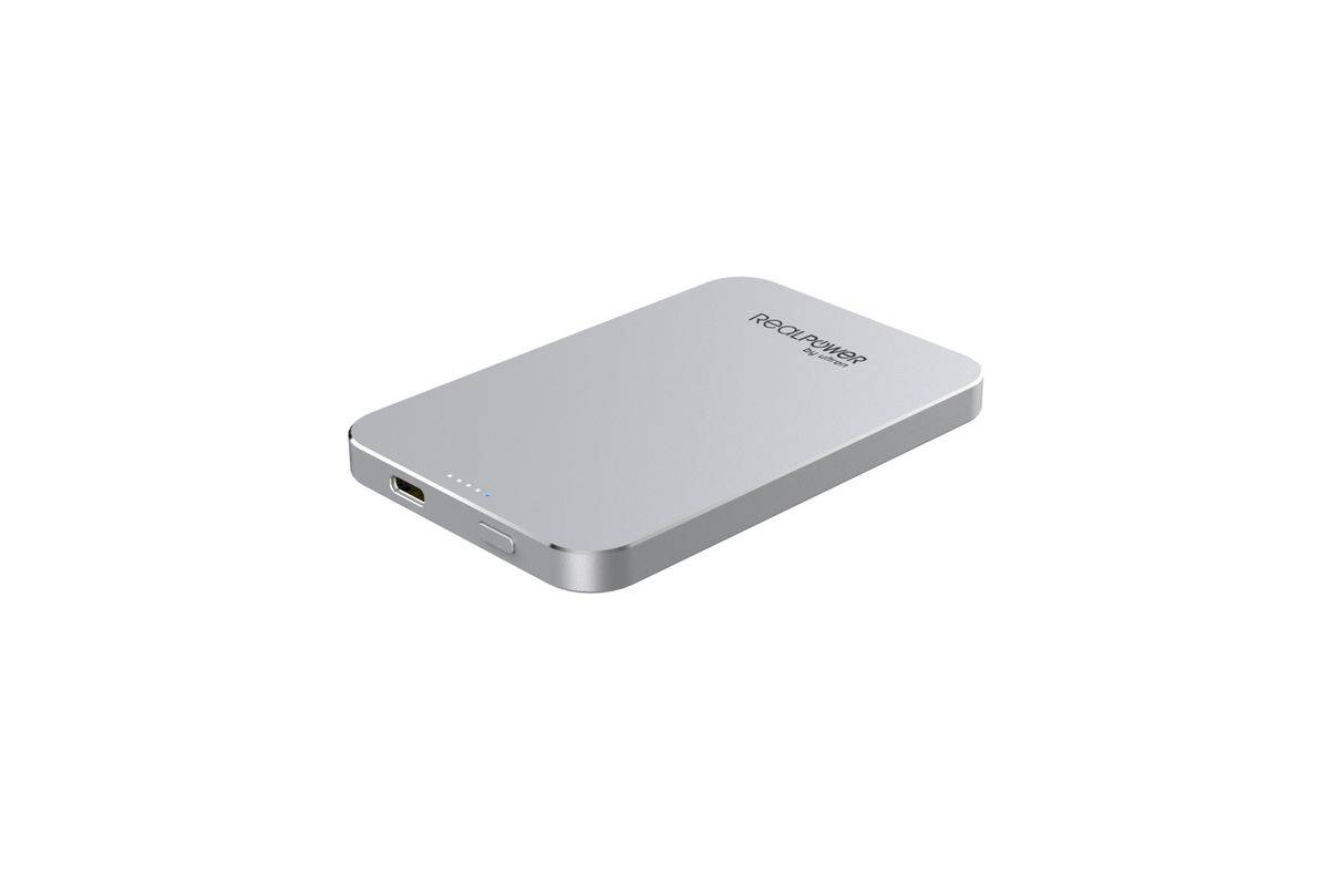 RealPower Powerbank PB-5000 MAG silber 5.000mAh Multimedia-Technik Powerbanks