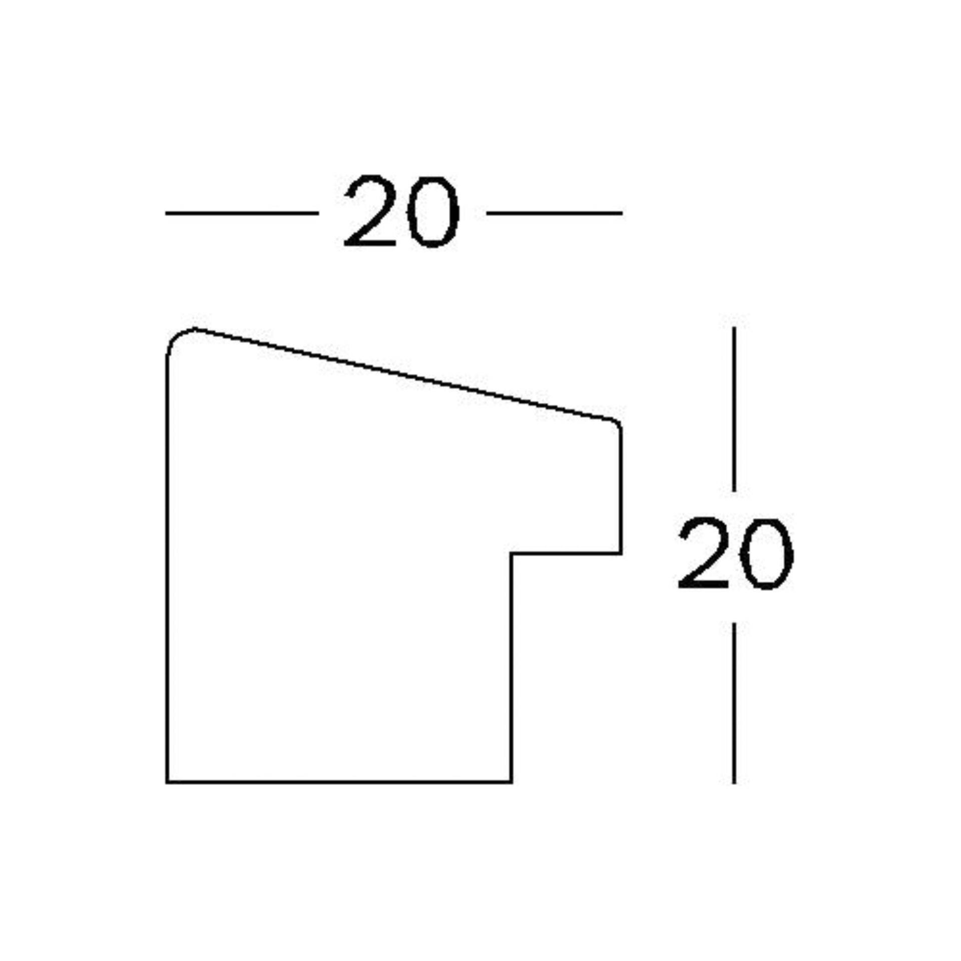 Walther Fiorito dunkelgrau 30x40 Holz inkl. Passepartout EF040D