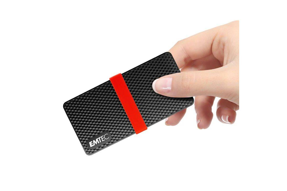 EMTEC X200 - SSD - 2 TB - extern (tragbar) - USB 3.2 Gen 1 (USB-C Steckverbinder)