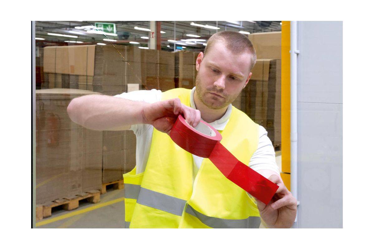 DURABLE Duraline Basic Bodenmarkierungsband 50 mm x 33 m rot 104403