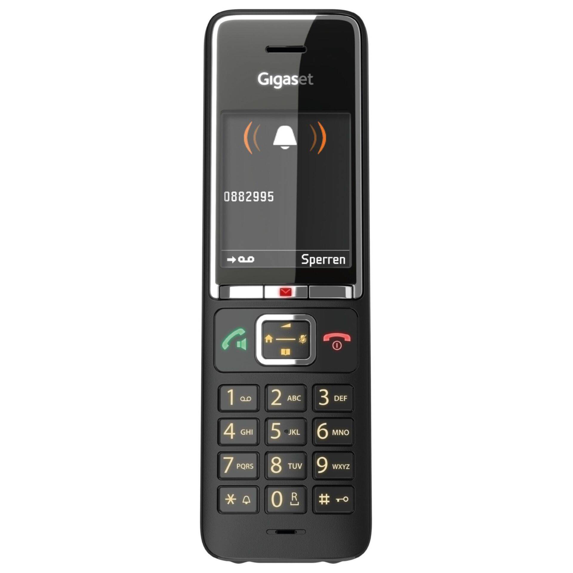 Gigaset Comfort 550A Schnurlostelefon mit Anrufbeantworter schwarz