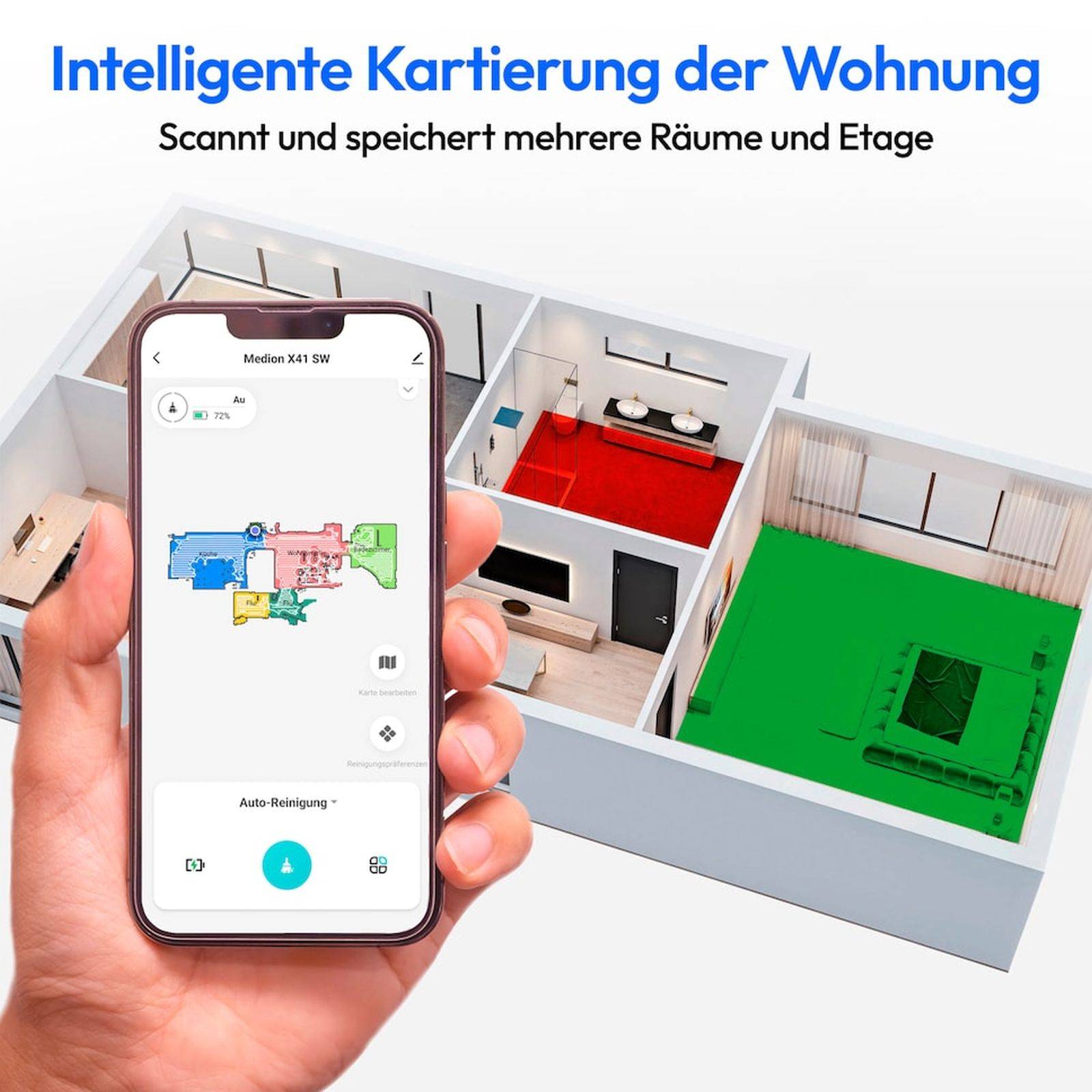 MD11916 X41 SW, Saugroboter weiß