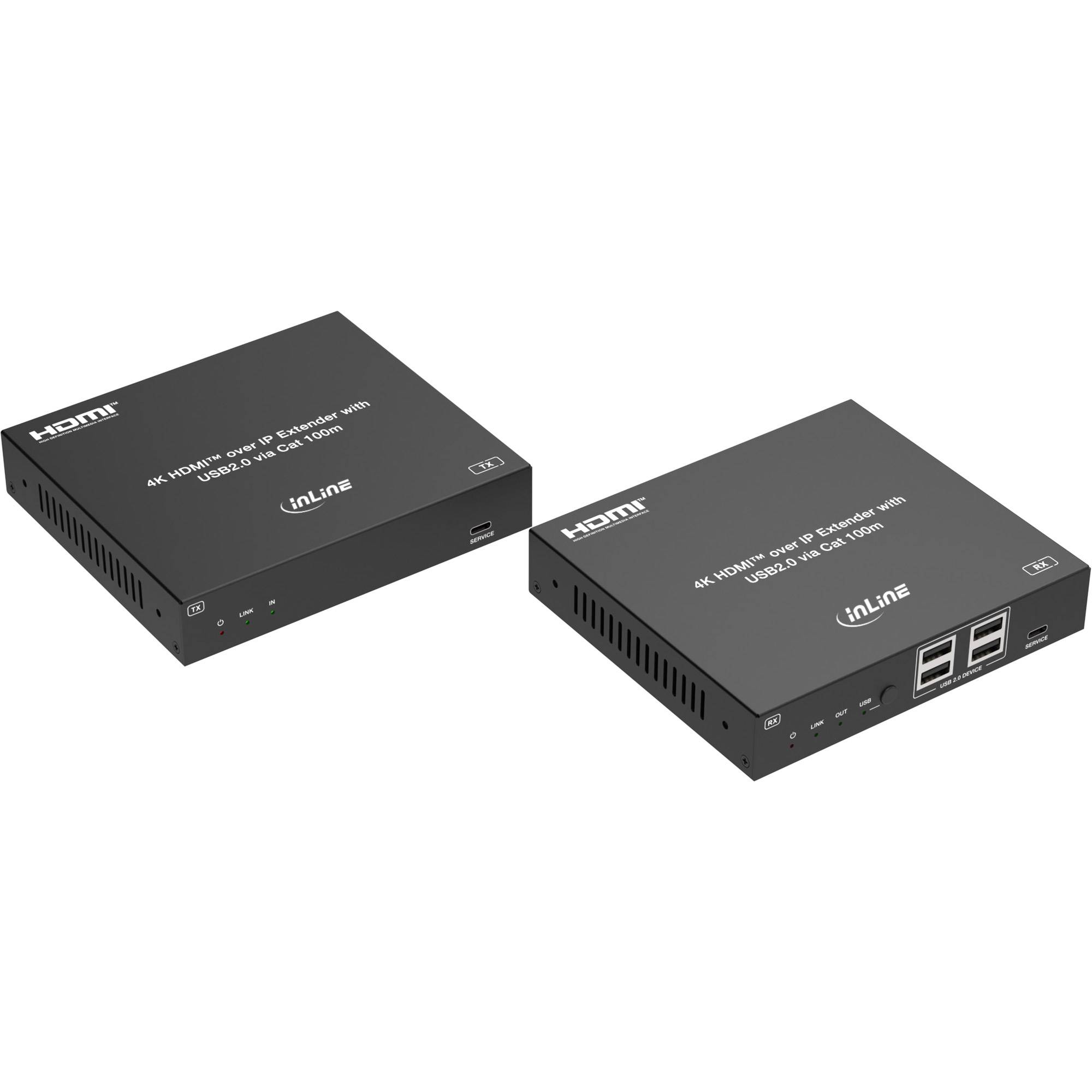 KVM Extender over IP - HDMI 4K/60Hz - 100m - Set