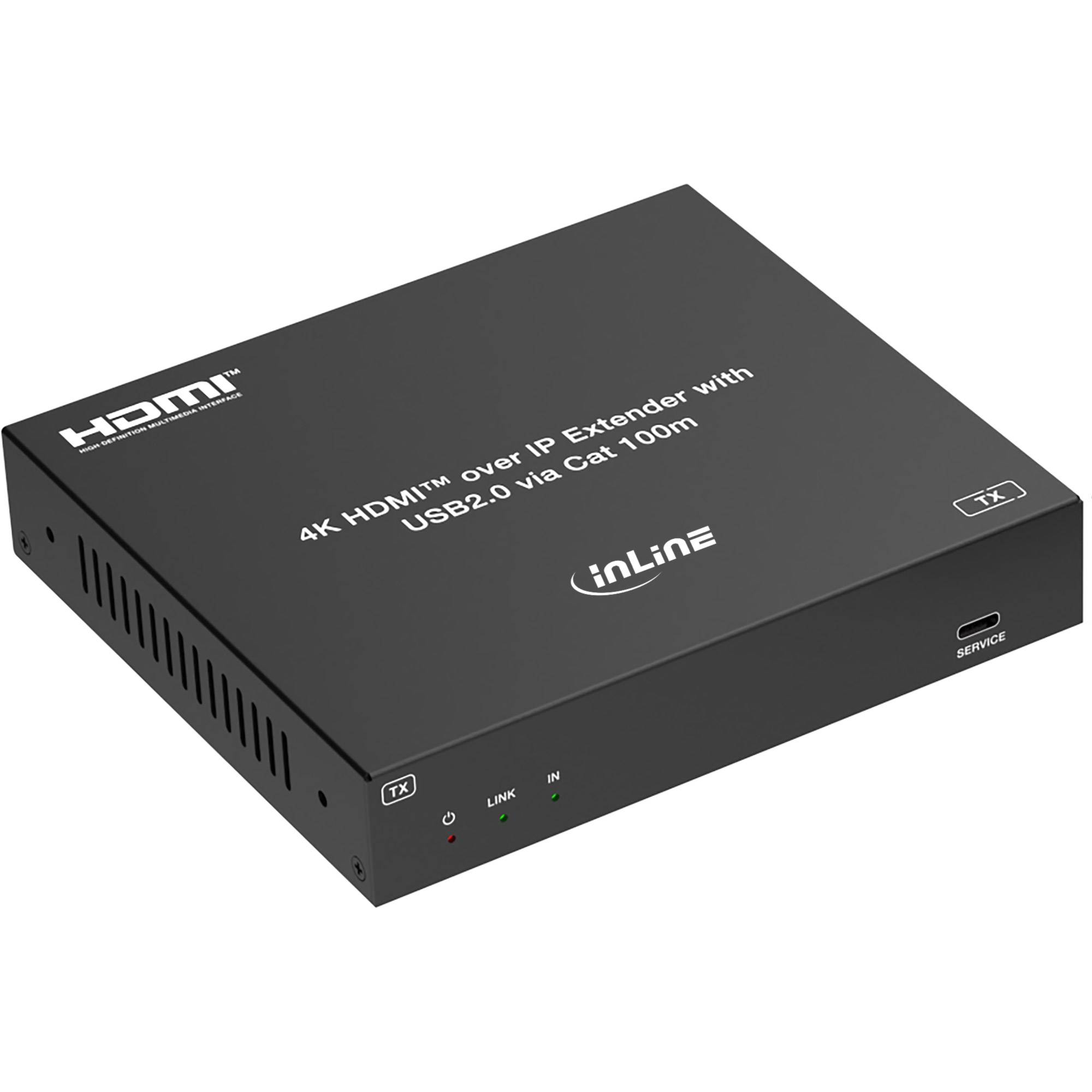 KVM Extender over IP - HDMI 4K/60Hz - 100m - Sender (TX)
