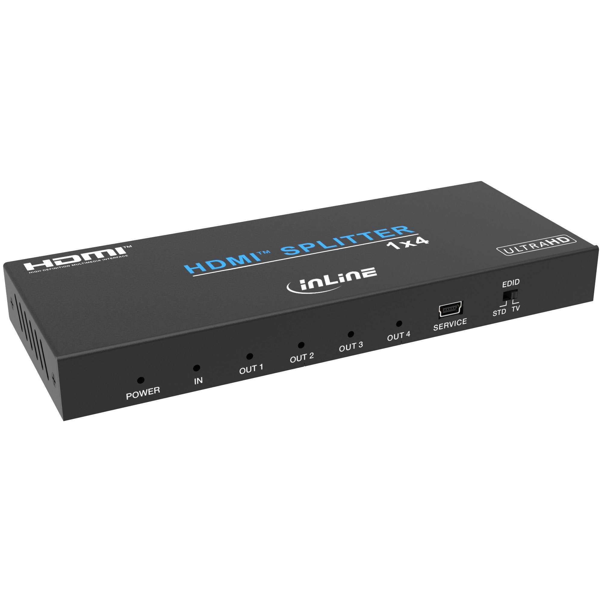 InLine® Video Splitter, 1x4, HDMI 4K/60Hz