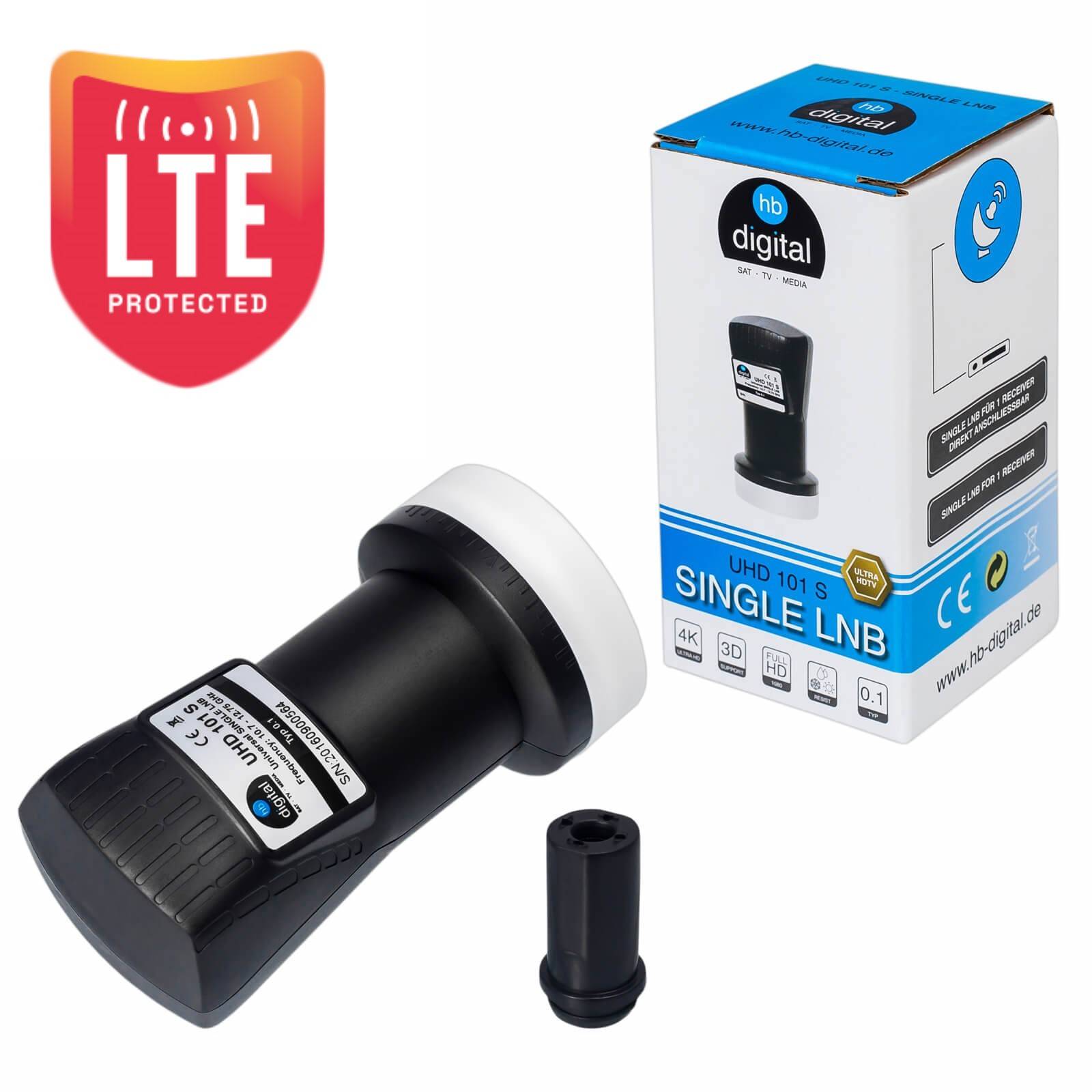 hb-digital Sat Anlage 85cm Fuba DAA 850 Aluminium anthrazit mit Single LNB