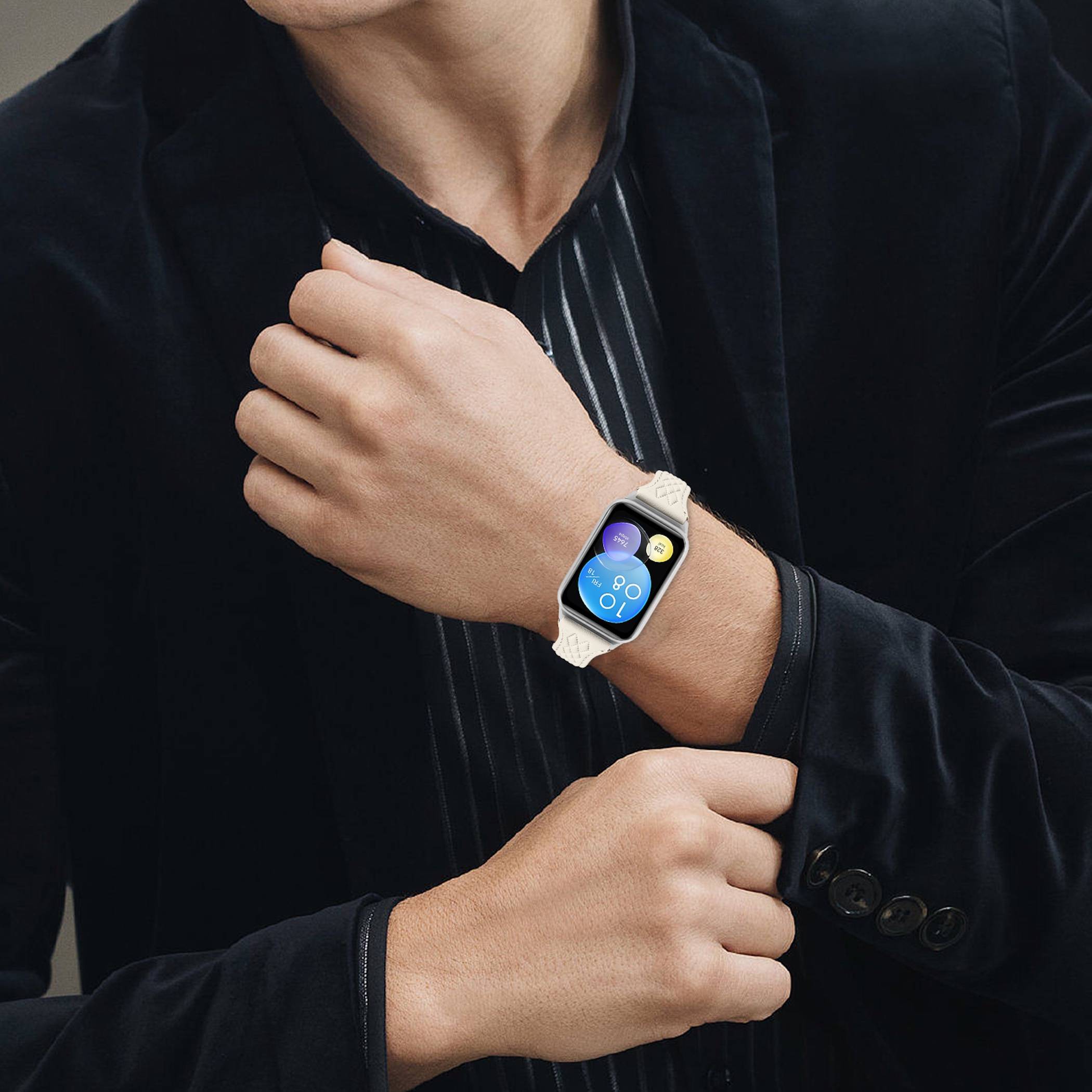 Smartwatch Armband Leder für Xiaomi Smart Band 10 Pro / Redmi Watch 6 Schnalle