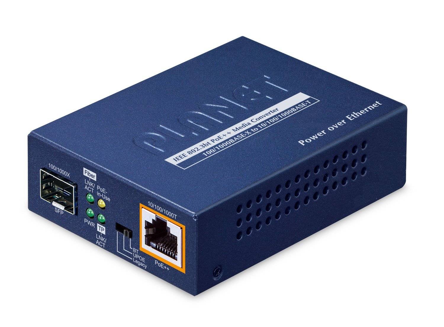 Planet Medienkonverter - 1GbE - über CAT 3/4/5/5e/6 - 10/100/1000Base-T, 100/1000Base-X - RJ-45 / SFP (mini-GBIC)