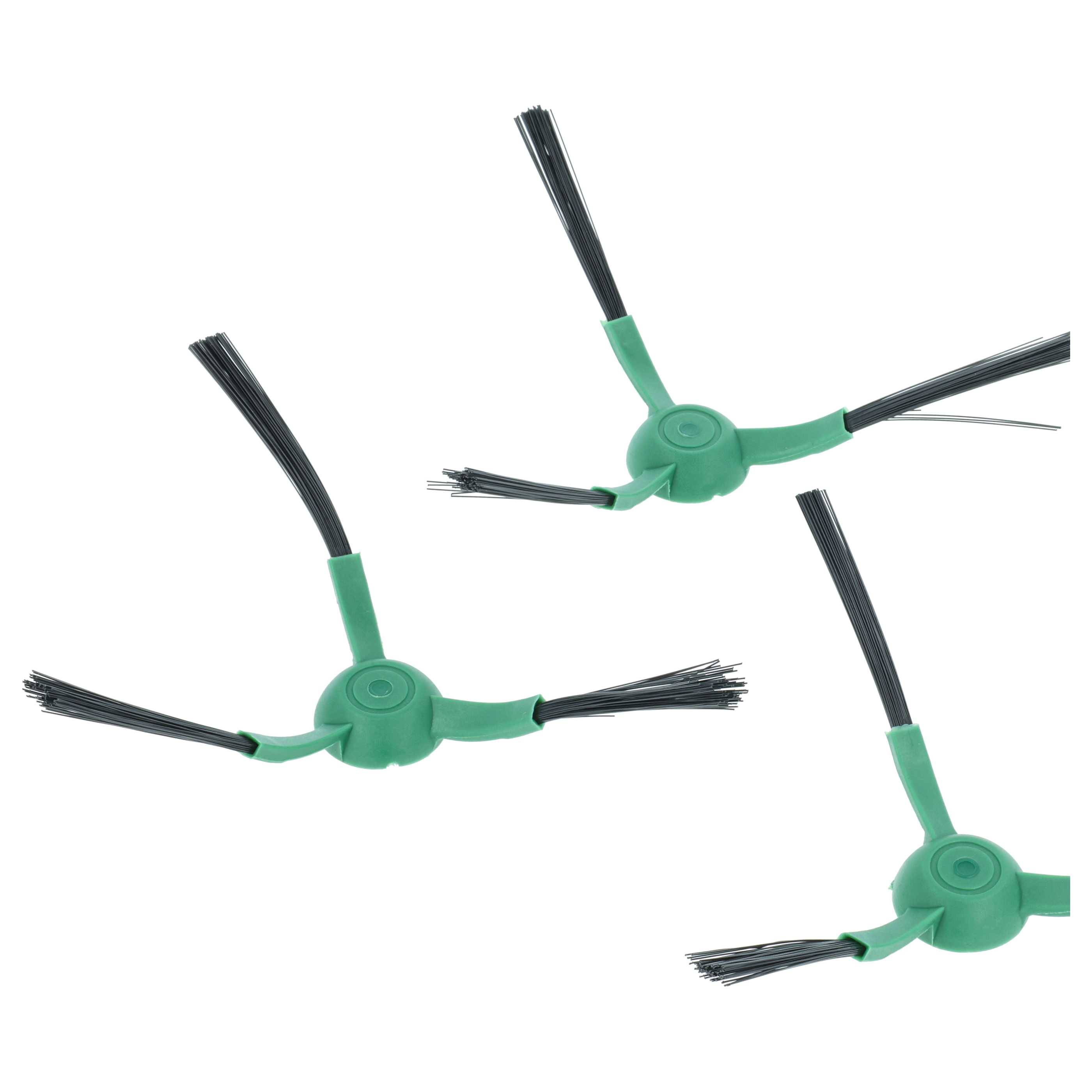 vhbw 3x Seitenbürste kompatibel mit iRobot Roomba Combo 405, 505, 115, 105, 205, 2 Saugroboter - Reinigungsbürsten Set