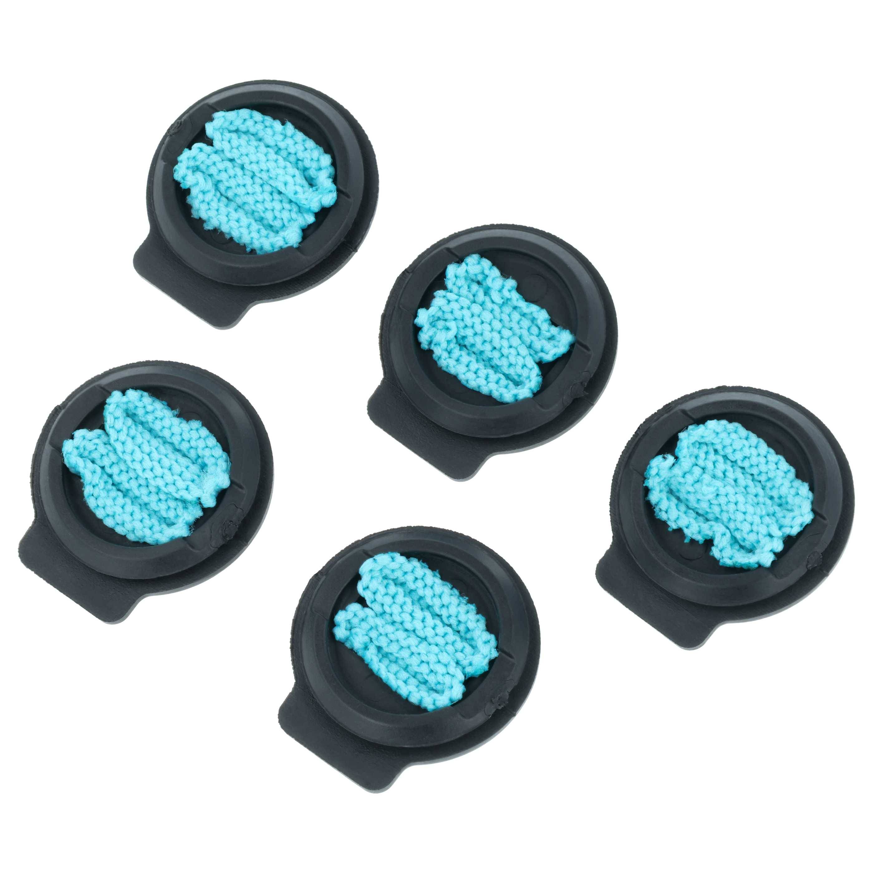 vhbw 5x Docht | Wick Cap kompatibel mit iRobot Roomba Combo J9+, J7+, J7 Saugroboter mit Wischfunktion -
