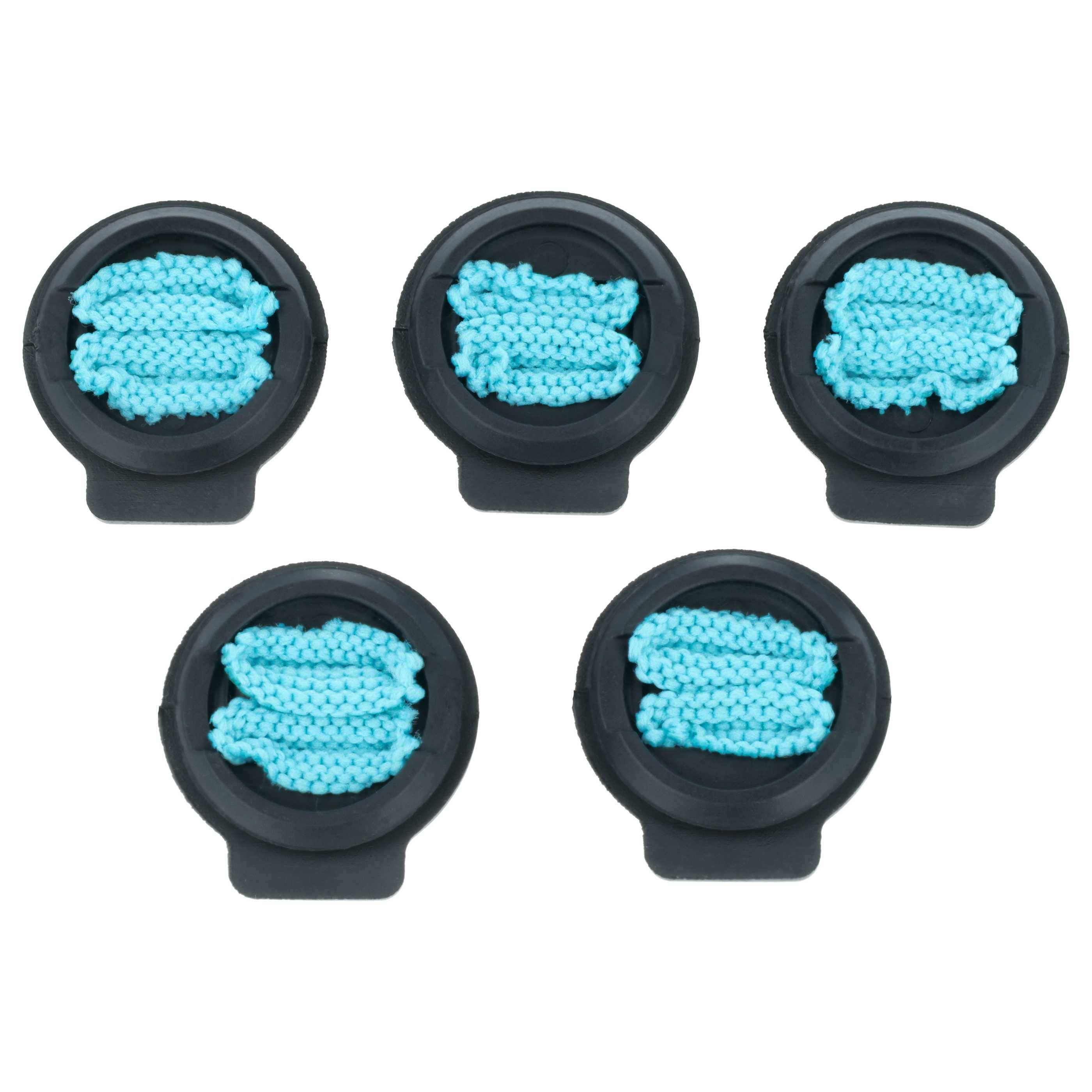 vhbw 5x Docht | Wick Cap kompatibel mit iRobot Roomba Combo J9+, J7+, J7 Saugroboter mit Wischfunktion -