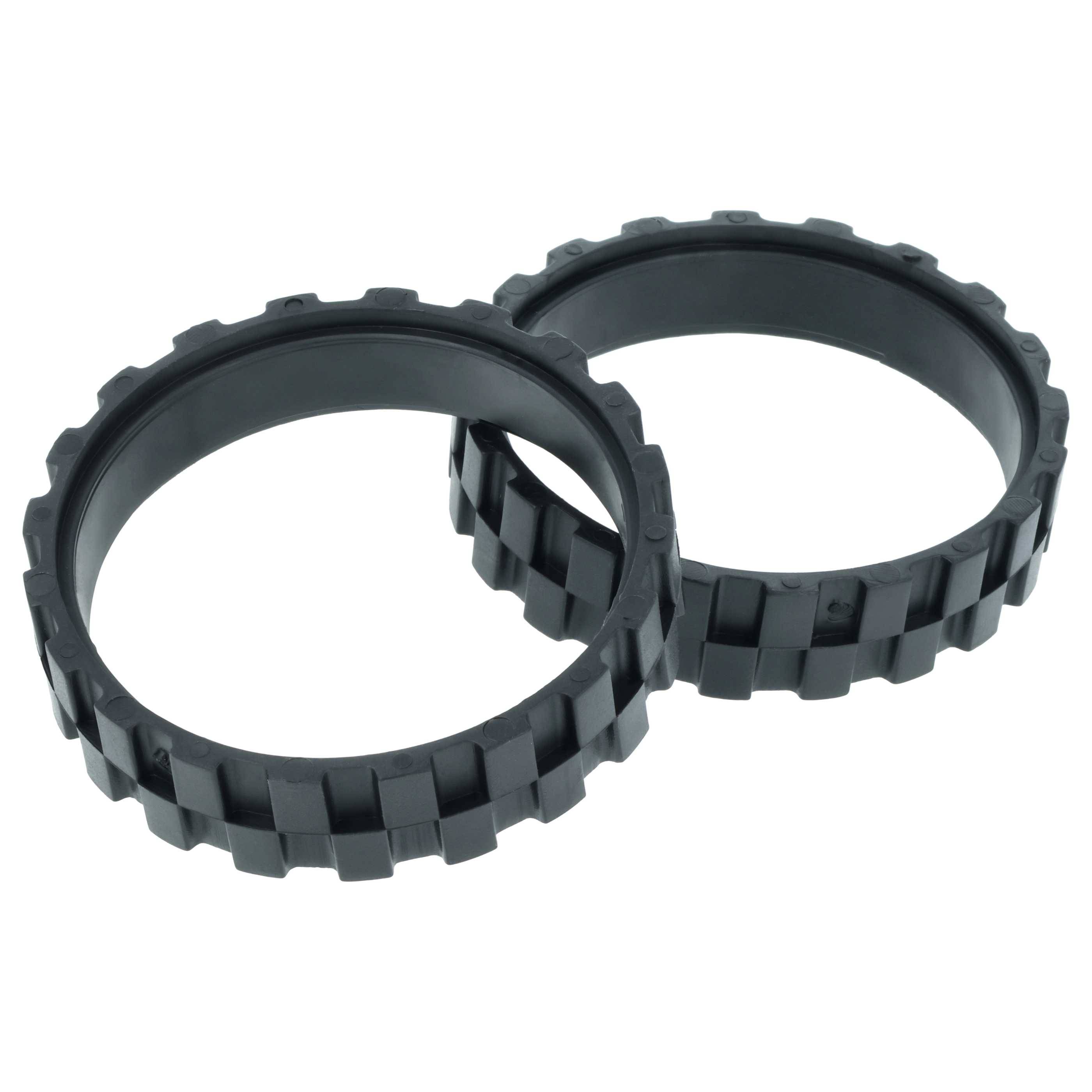 vhbw 2x Radprofil kompatibel mit Roomba 776 | 680, 670, 775, 660, 774, 750, 720, 700, 681, 780, 772, 770, 765, 760