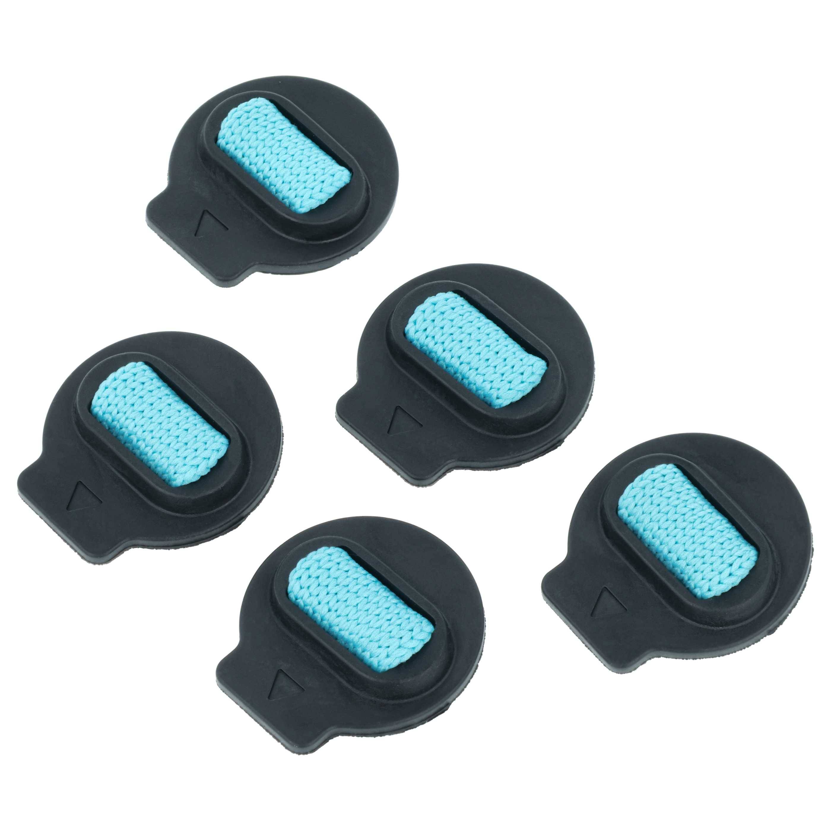 vhbw 5x Docht | Wick Cap kompatibel mit iRobot Roomba Combo J9+, J7+, J7 Saugroboter mit Wischfunktion -