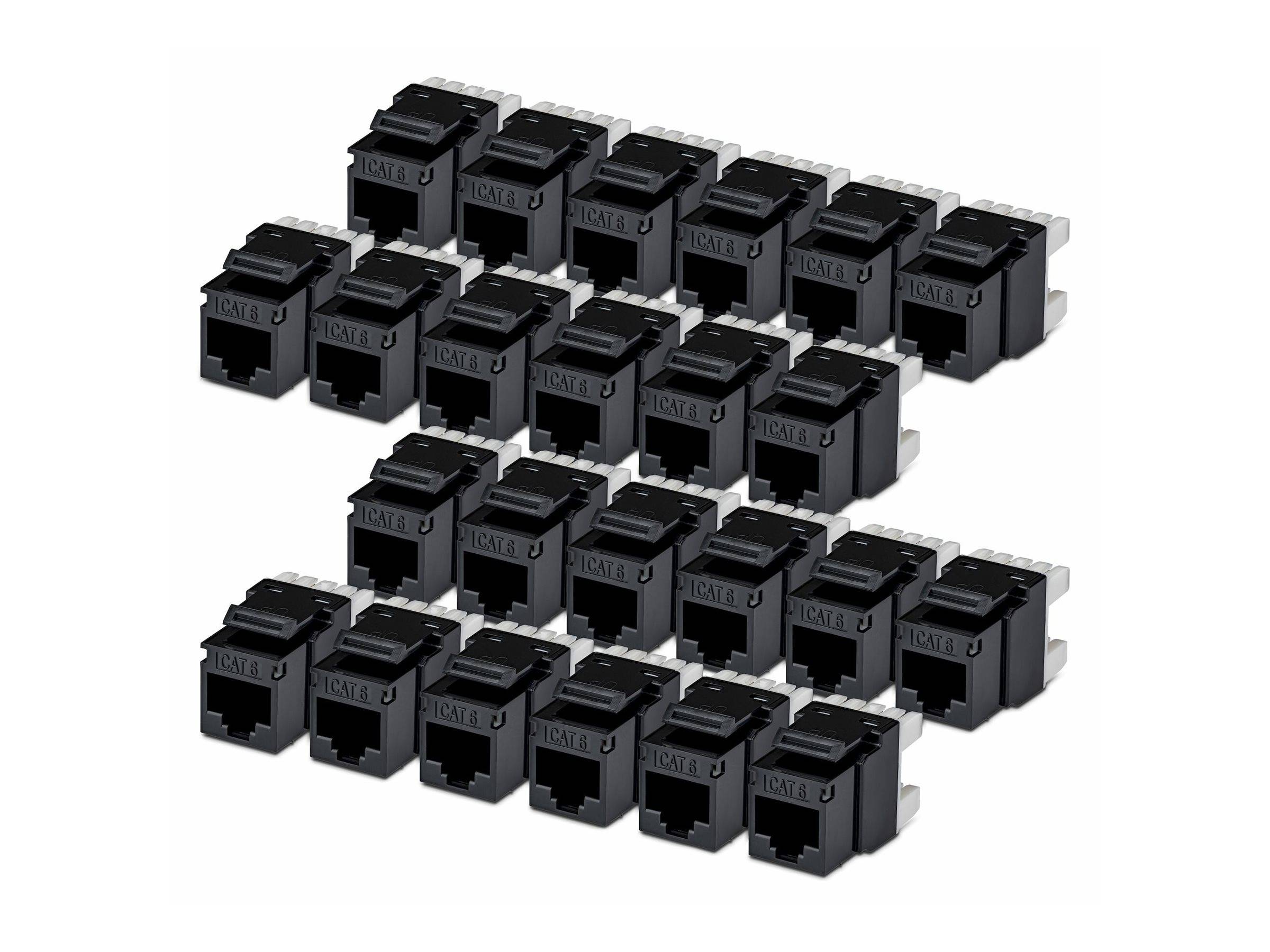 StarTech.com Cat6 Keystone Jack 24-Pack 180-Deg - Netzwerk - CAT 6