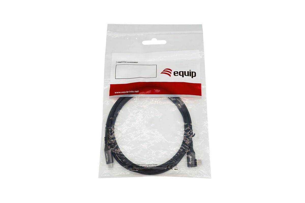 Equip USB 2.0 C auf C 90° abgewinkeltes Kabel - Stecker/Stecker - 1,0 m - 100 W