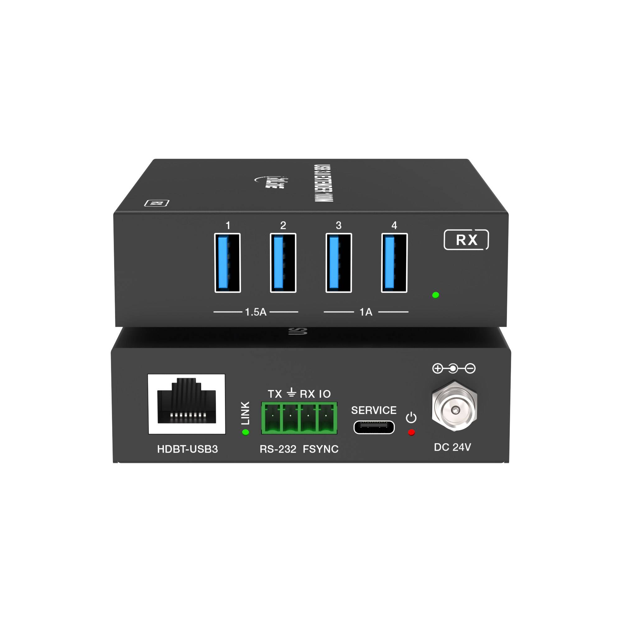 USB Extender - Cat.6 - USB 3.2 - 100m - Set