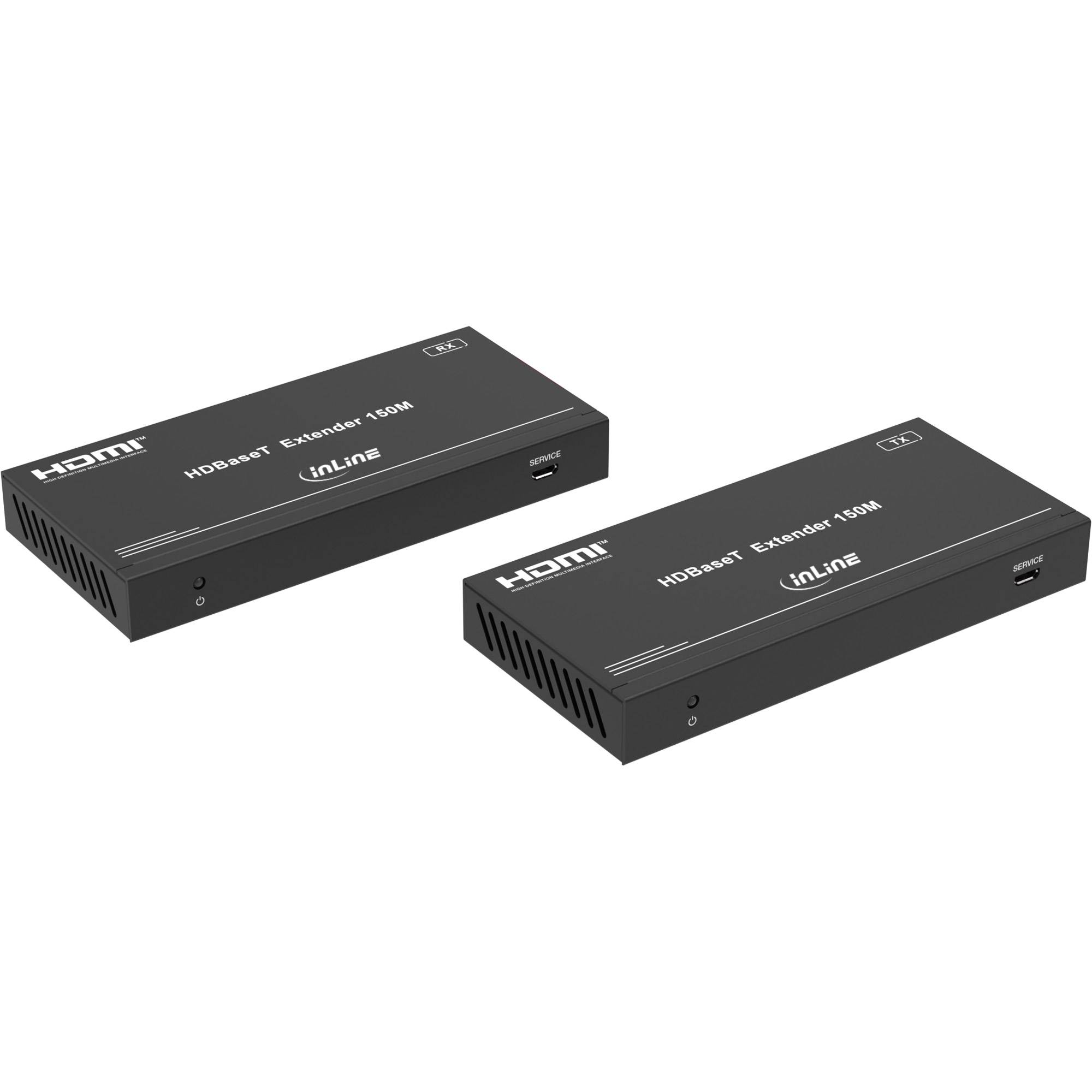 InLine® Video Extender, Cat.6, HDMI 4K/60Hz, HDBaseT, Set