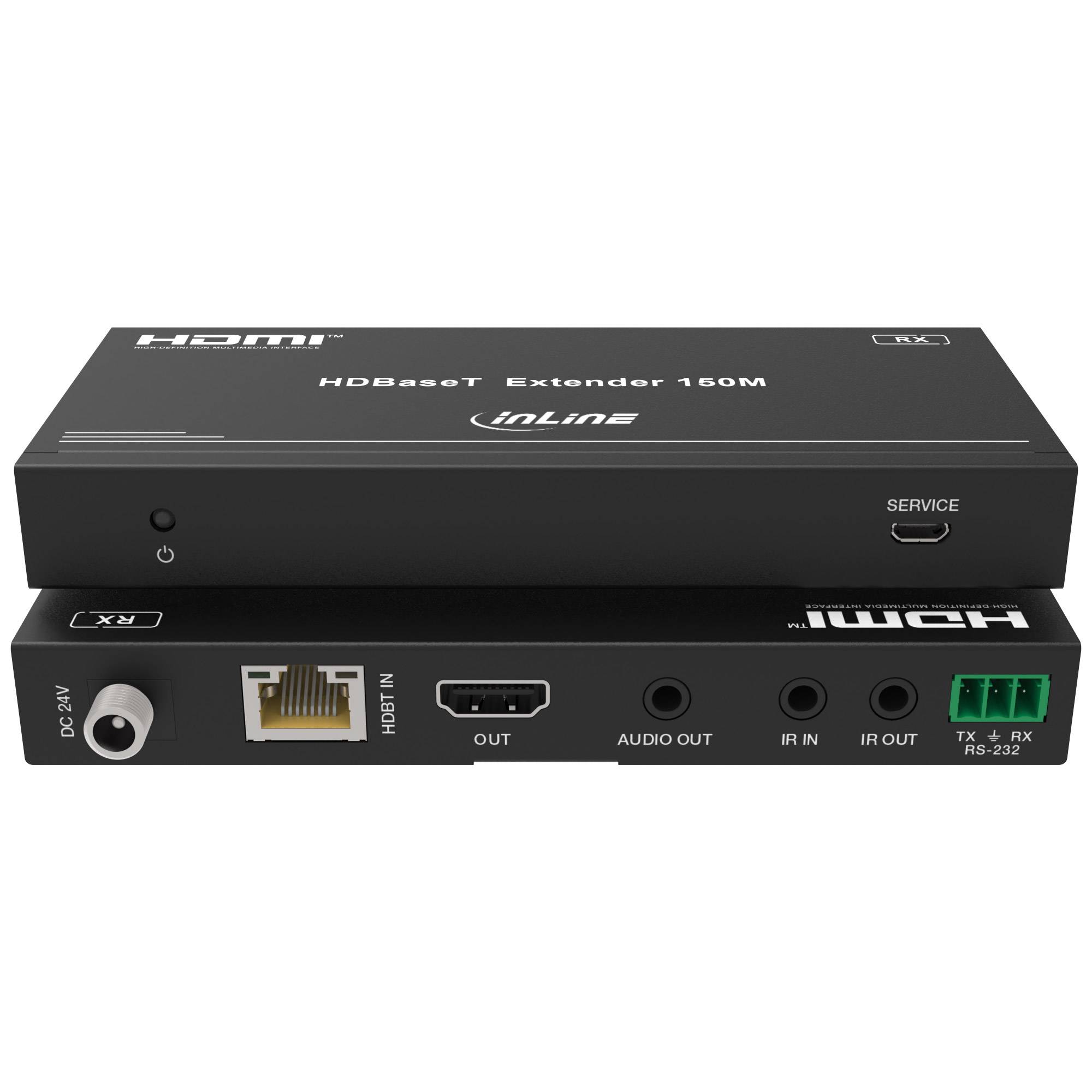 InLine® Video Extender, Cat.6, HDMI 4K/60Hz, HDBaseT, Set