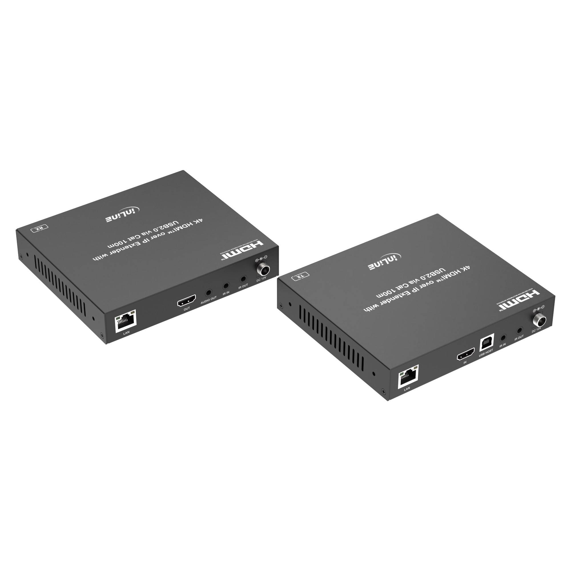KVM Extender over IP - HDMI 4K/60Hz - 100m - Set