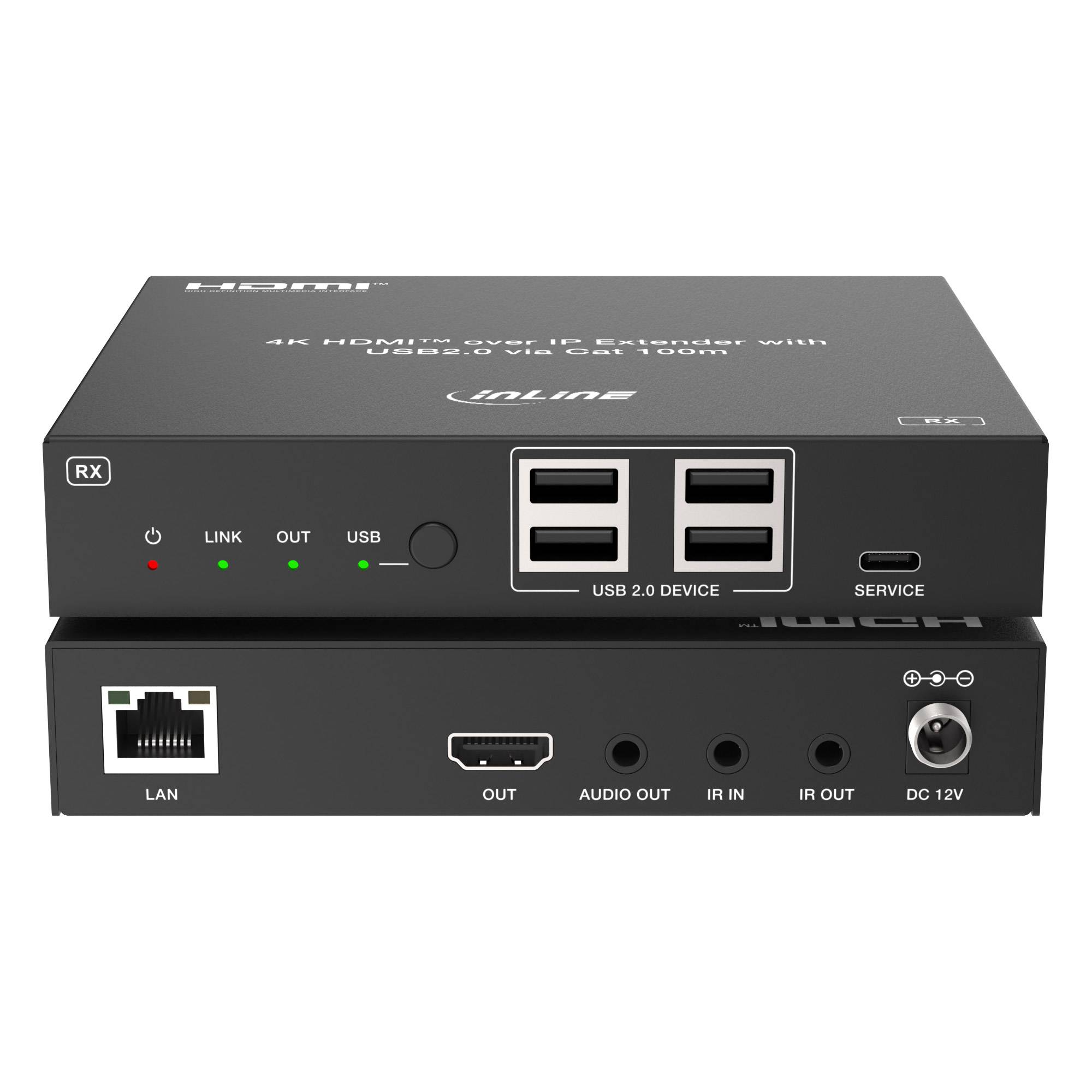 KVM Extender over IP - HDMI 4K/60Hz - 100m - Set