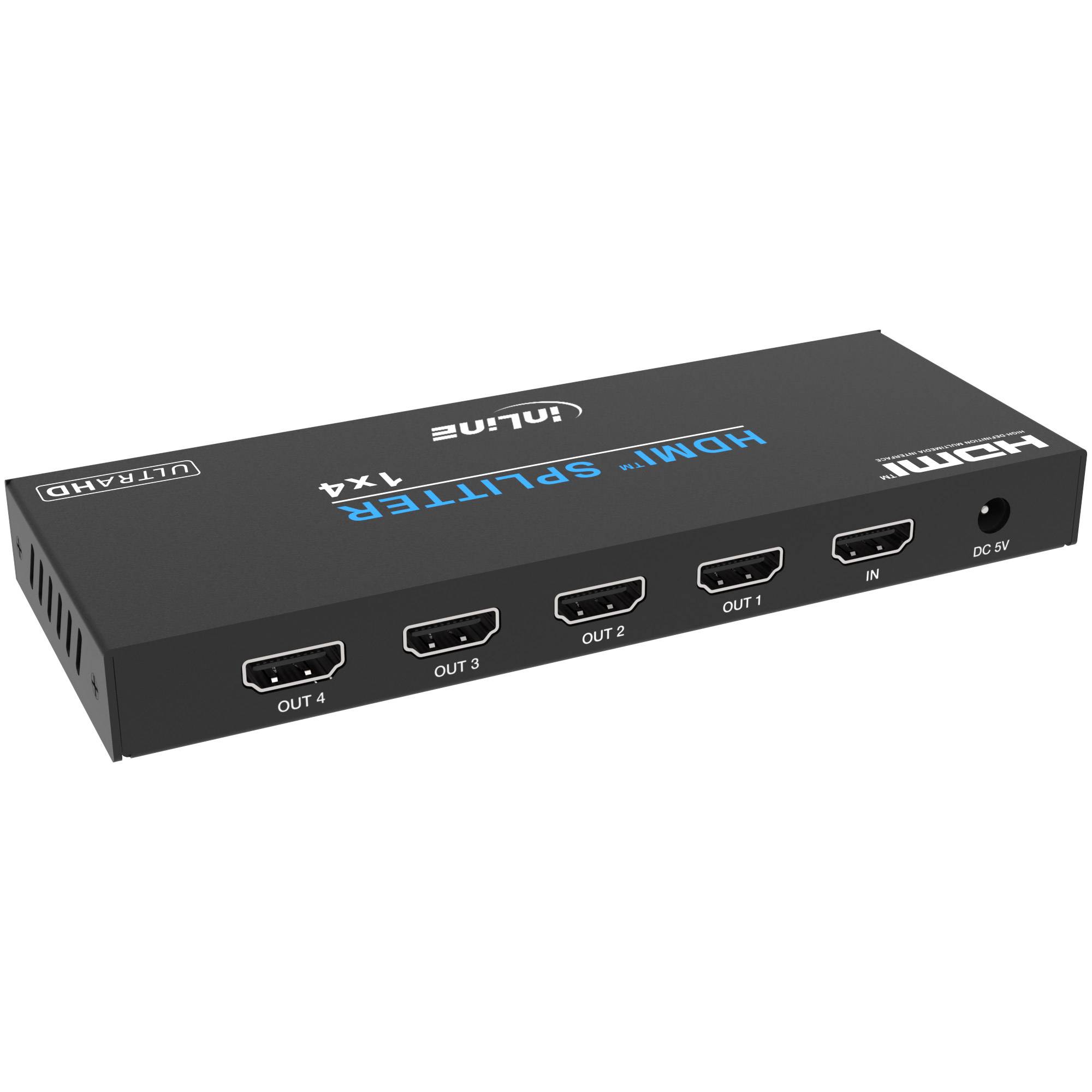 InLine® Video Splitter, 1x4, HDMI 4K/60Hz