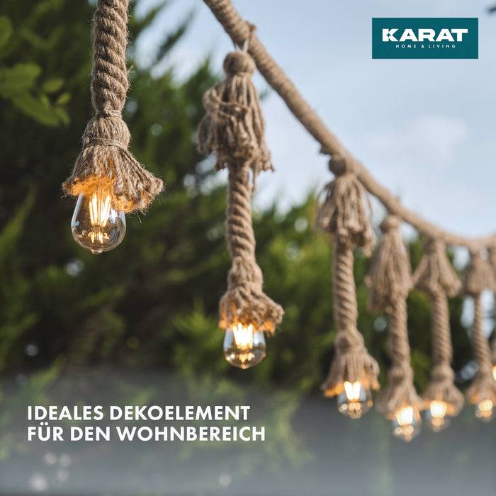 FLOORDIREKT Juteseil Arnold - Robustes Naturseil aus 100 % Jute - Ø 20 mm × 10 m