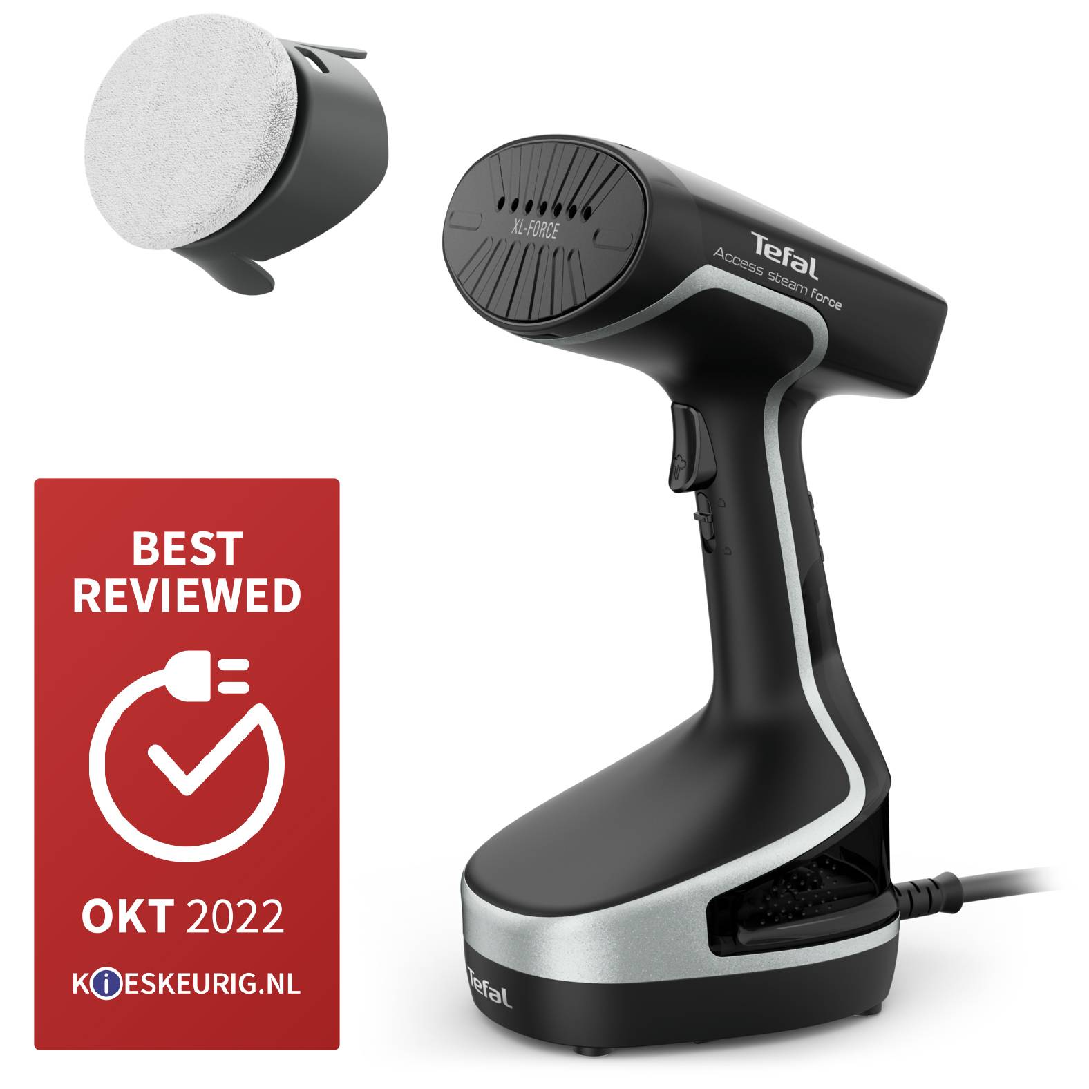 TEFAL - Acces Steam Force DT8270 Access Steam Force DT8270 - Tragbare Dampfbürste - 0,2 l - 0,42 min - Schwarz - Tasten