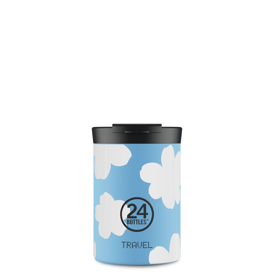 24Bottles Daydreaming, Blau, Weiß, Edelstahl, Edelstahl, 6 h, 24 h, 350 ml