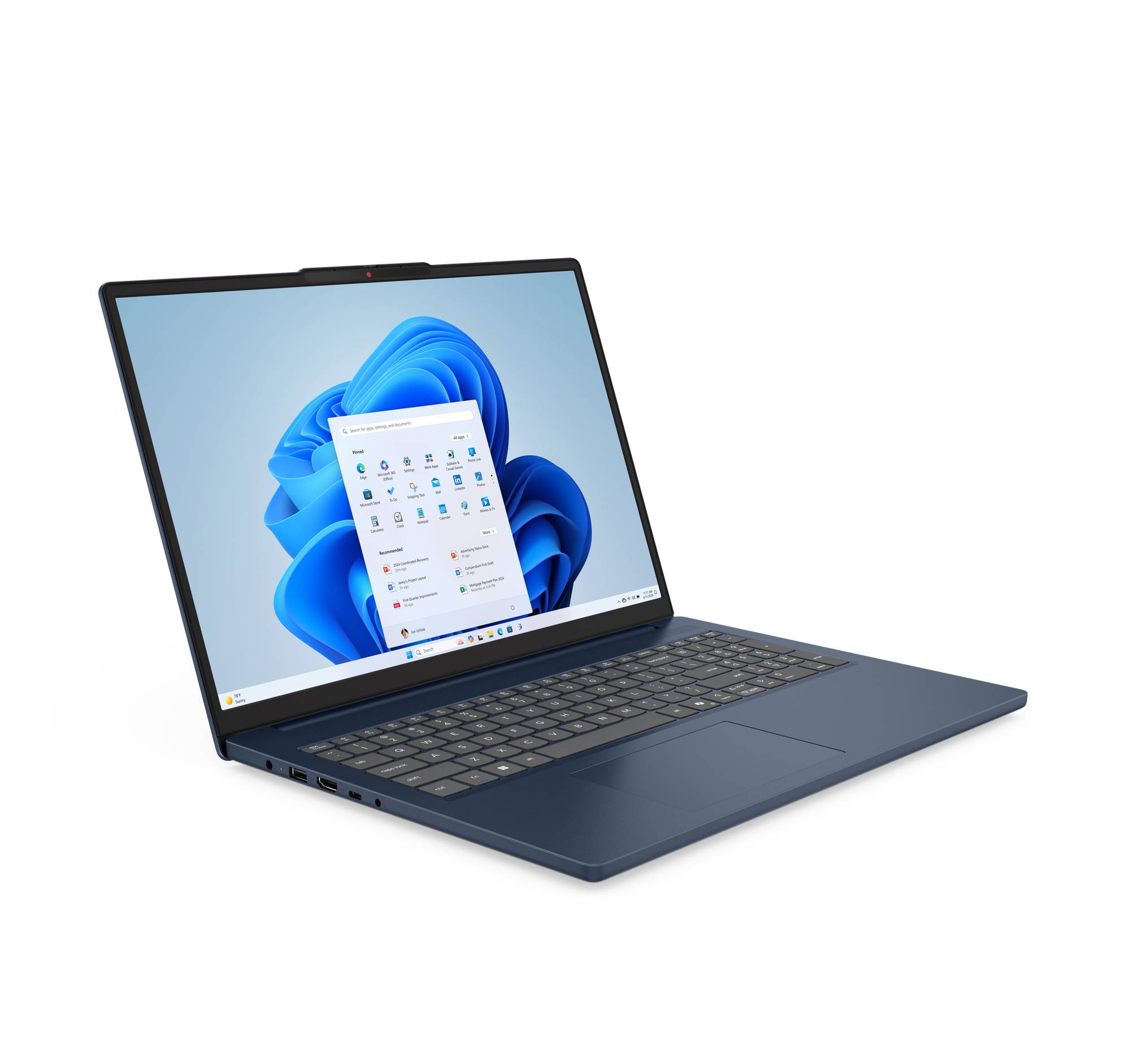 Lenovo IdeaPad Slim 3 16ARP10 83K8 - 180°-Scharnierdesign - AMD Ryzen 7 170 / 3.2 GHz - Win 11 Home