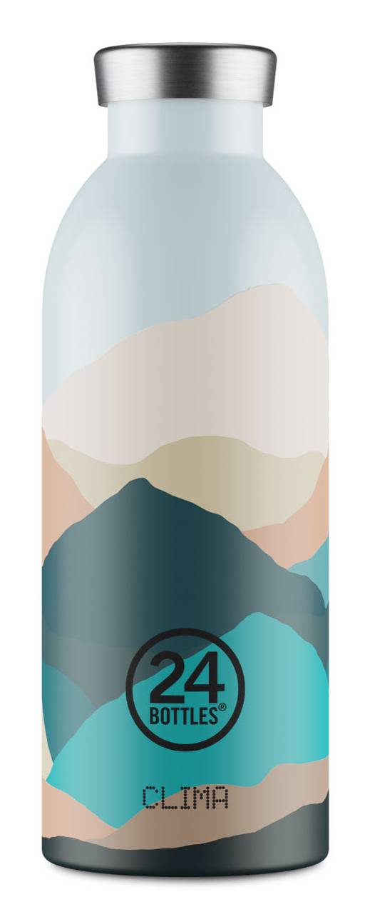 24Bottles 1857, Tägliche Nutzung, 500 ml, Silikon, Edelstahl, Mehrfarbig, Erwachsener, Mann/Frau