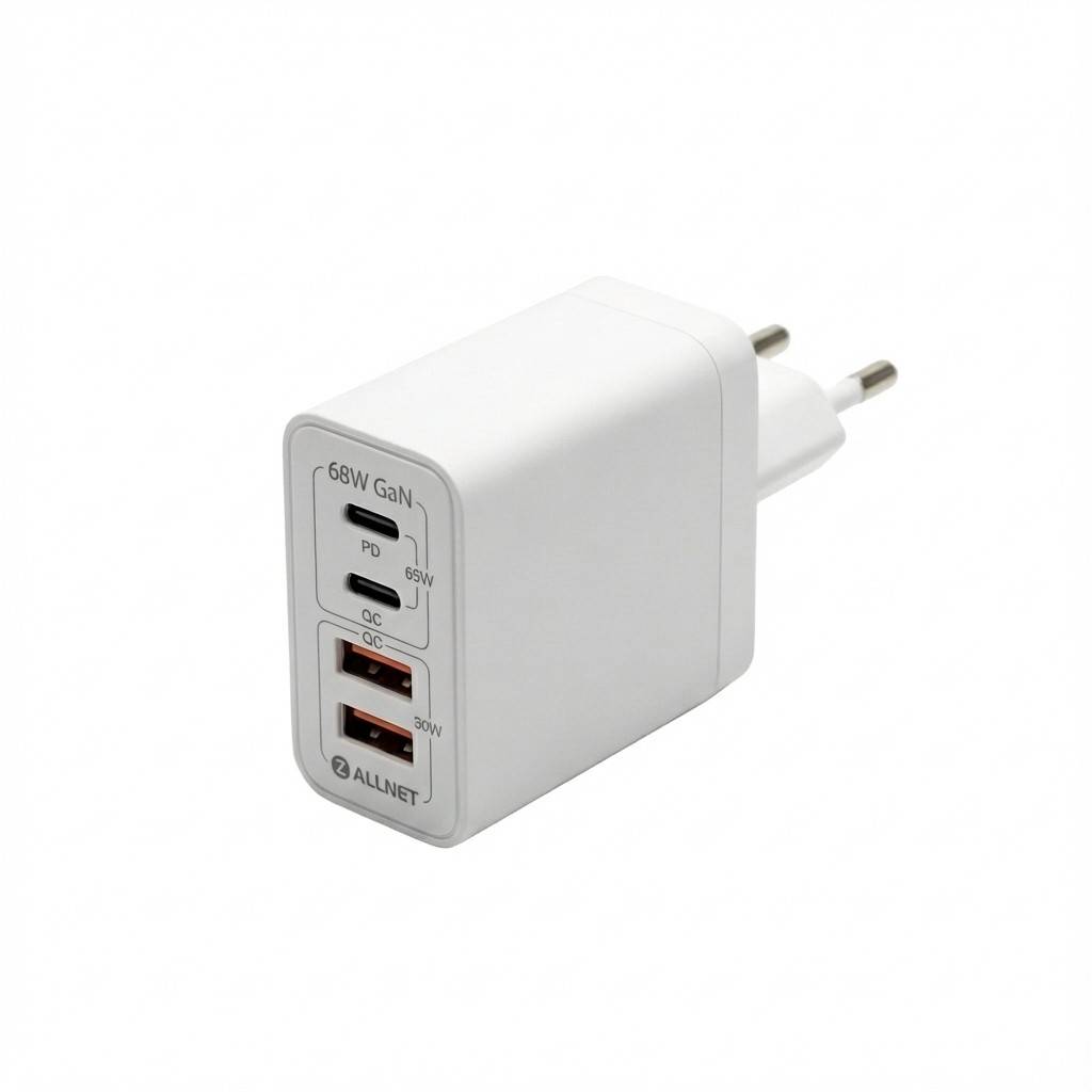 ALLNET - Ersatznetzteil QC USB-C PD GaN Netzteil Power Supply  2x USB Typ-A QC - PC-/Server Netzteil - USB Typ C