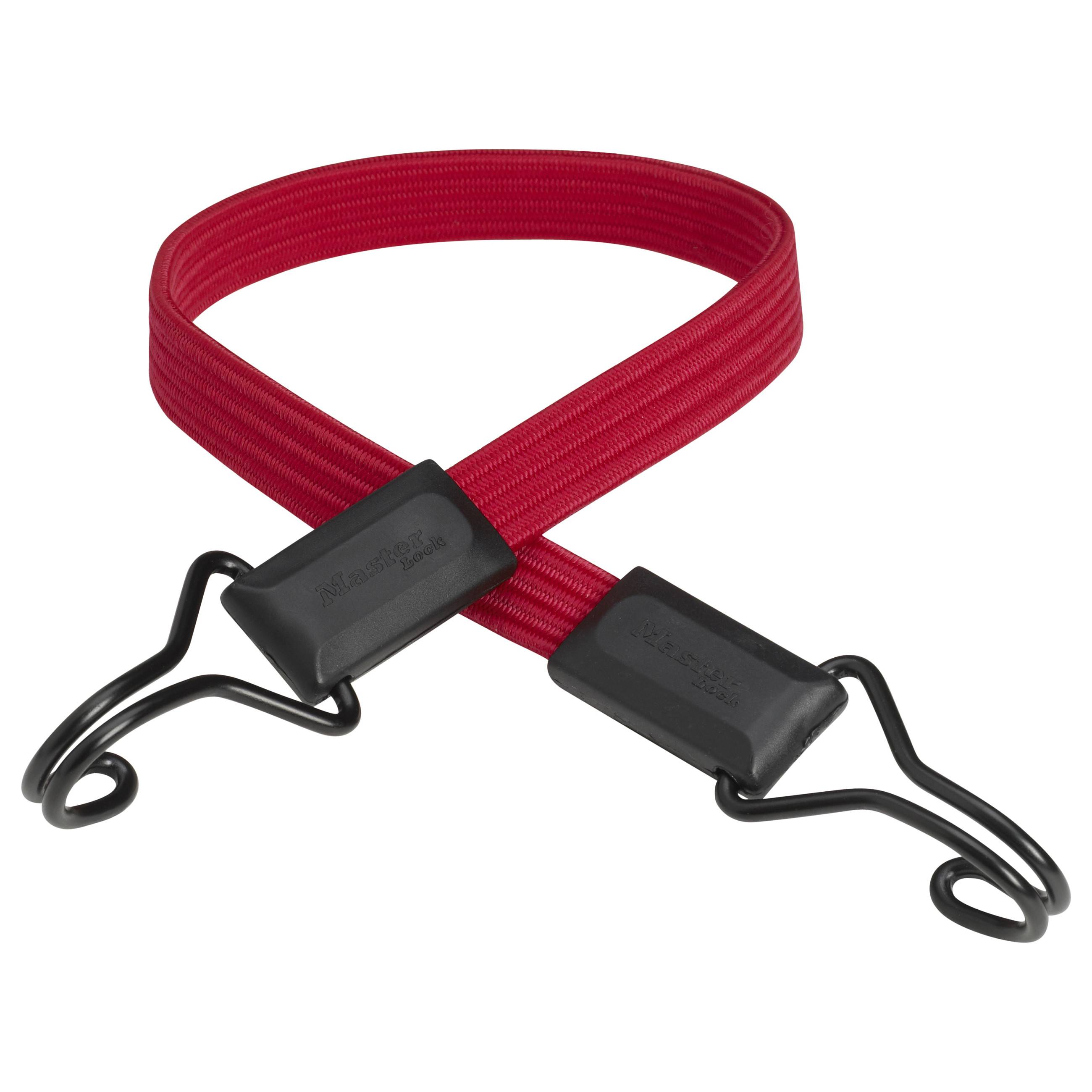 MASTERLOCK - MASTER LOCK 60 cm x 18 mm Smooth Gummi-Spannseil, Rot, 1,8 cm, 60 cm