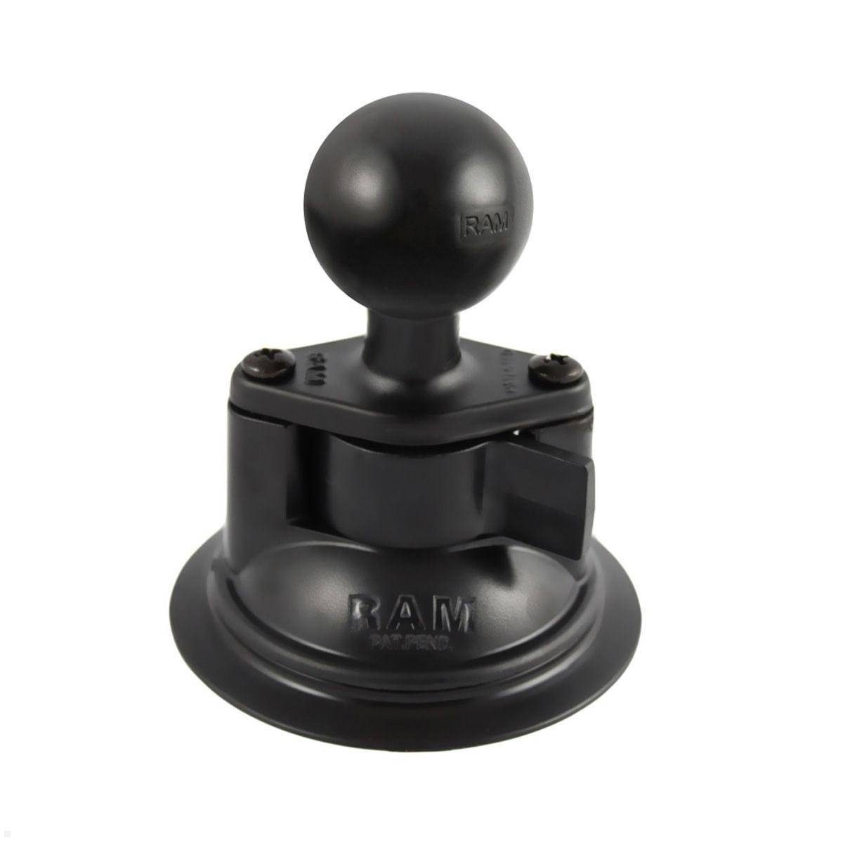 RAM Mounts Saugfuss mit Diamond-Basisplatte C-Kugel Drehverschluss (RAM-224U)