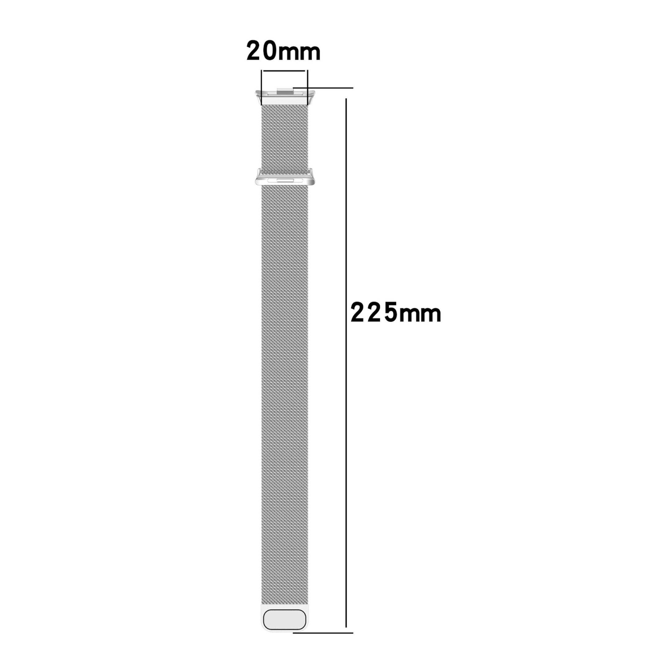Metall Armband für Xiaomi Smart Band 10 Pro / Redmi Watch 6 Magnetverschluss