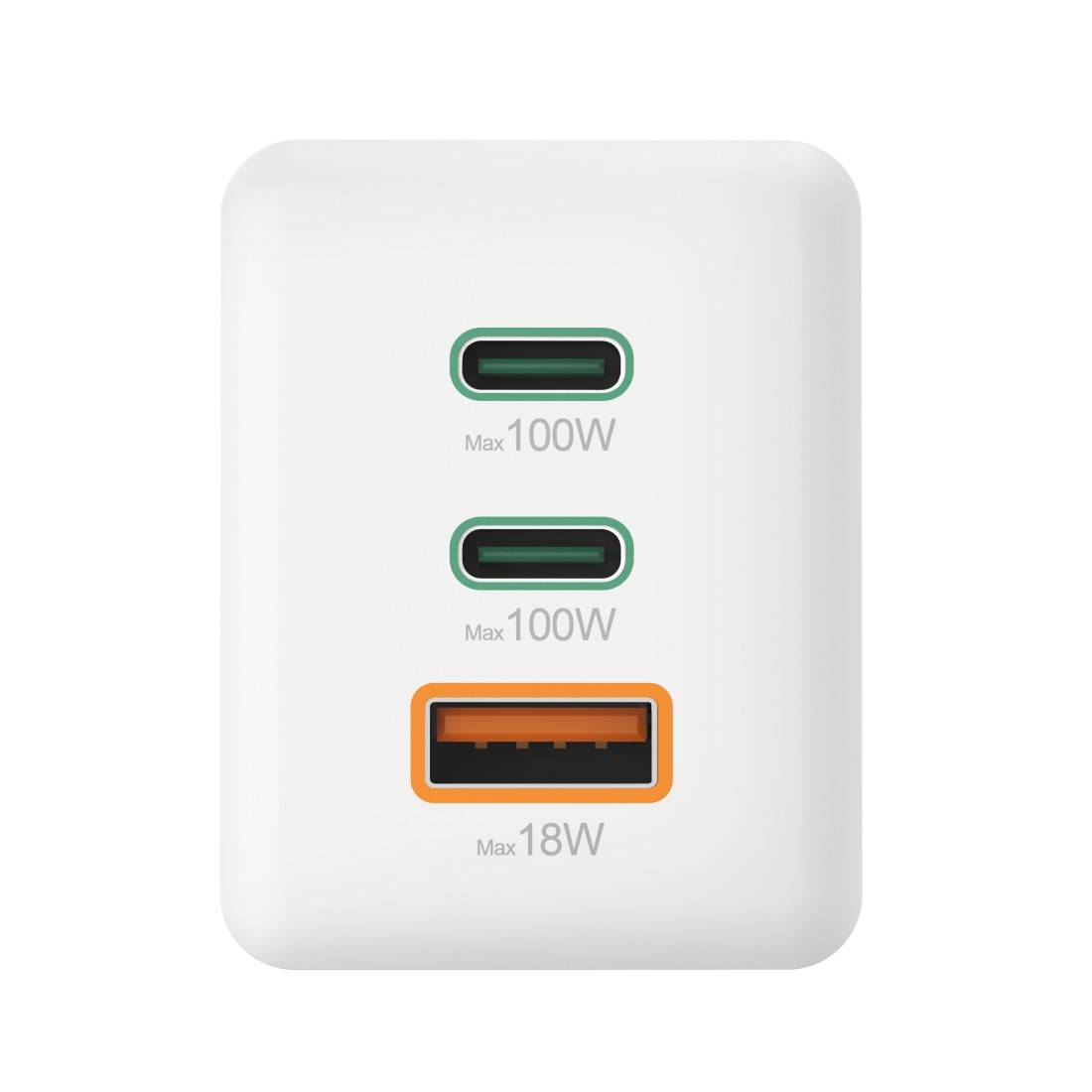 hama 00200027 Schnellladegerät mit Ladekabel USB-C, für Laptop, PD, 100 W, 1,5 m, Weiß
