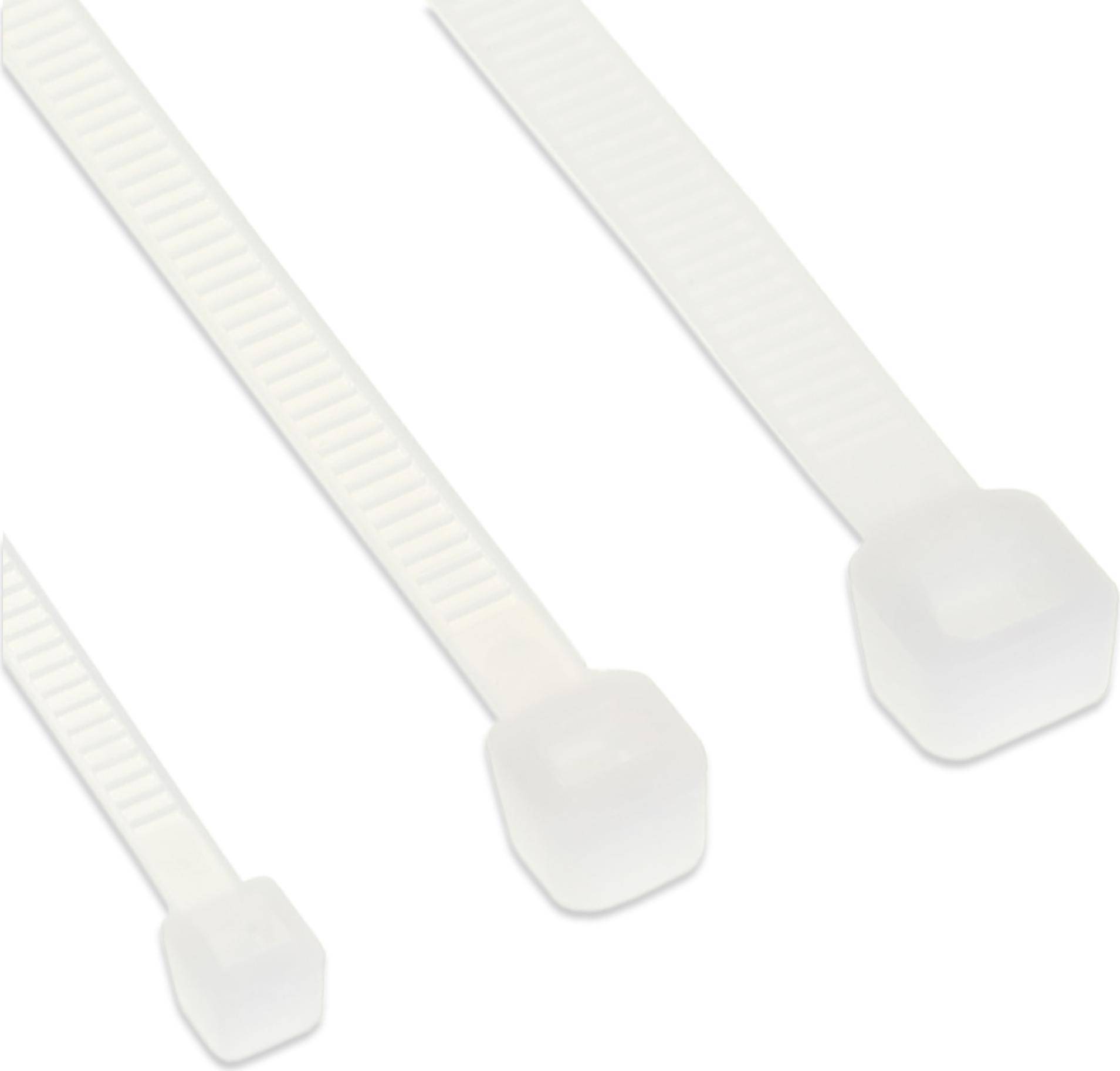 InLine® Kabelbinder, Länge 200mm, Breite 2,5mm, natur, 100 Stück (59964Q)