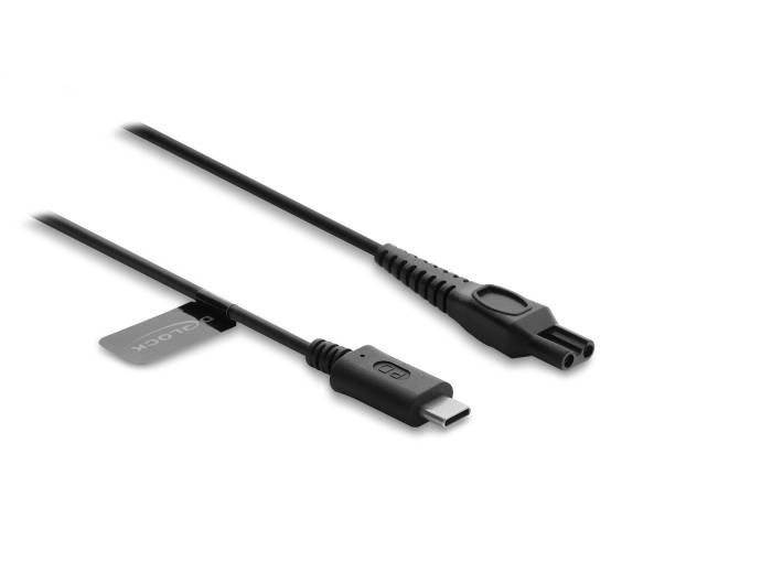 Delock USB Type-C™ Ladekabel 15 V für Elektrorasierer kompatibel mit Philips
