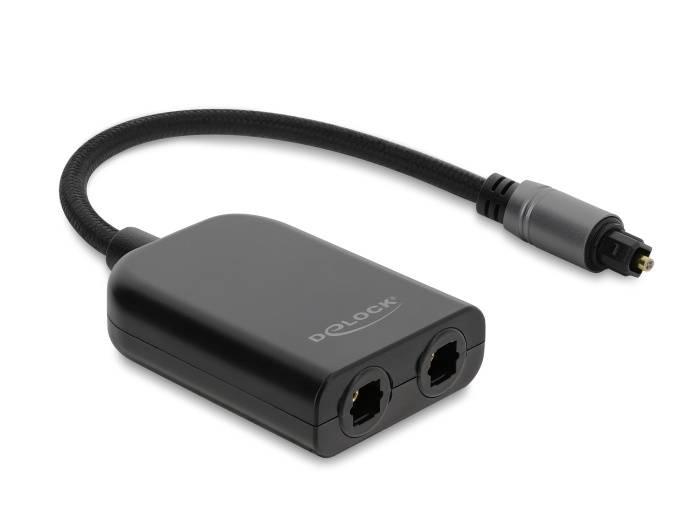 Delock S/PDIF TOSLINK Splitter 1 In 2 Out