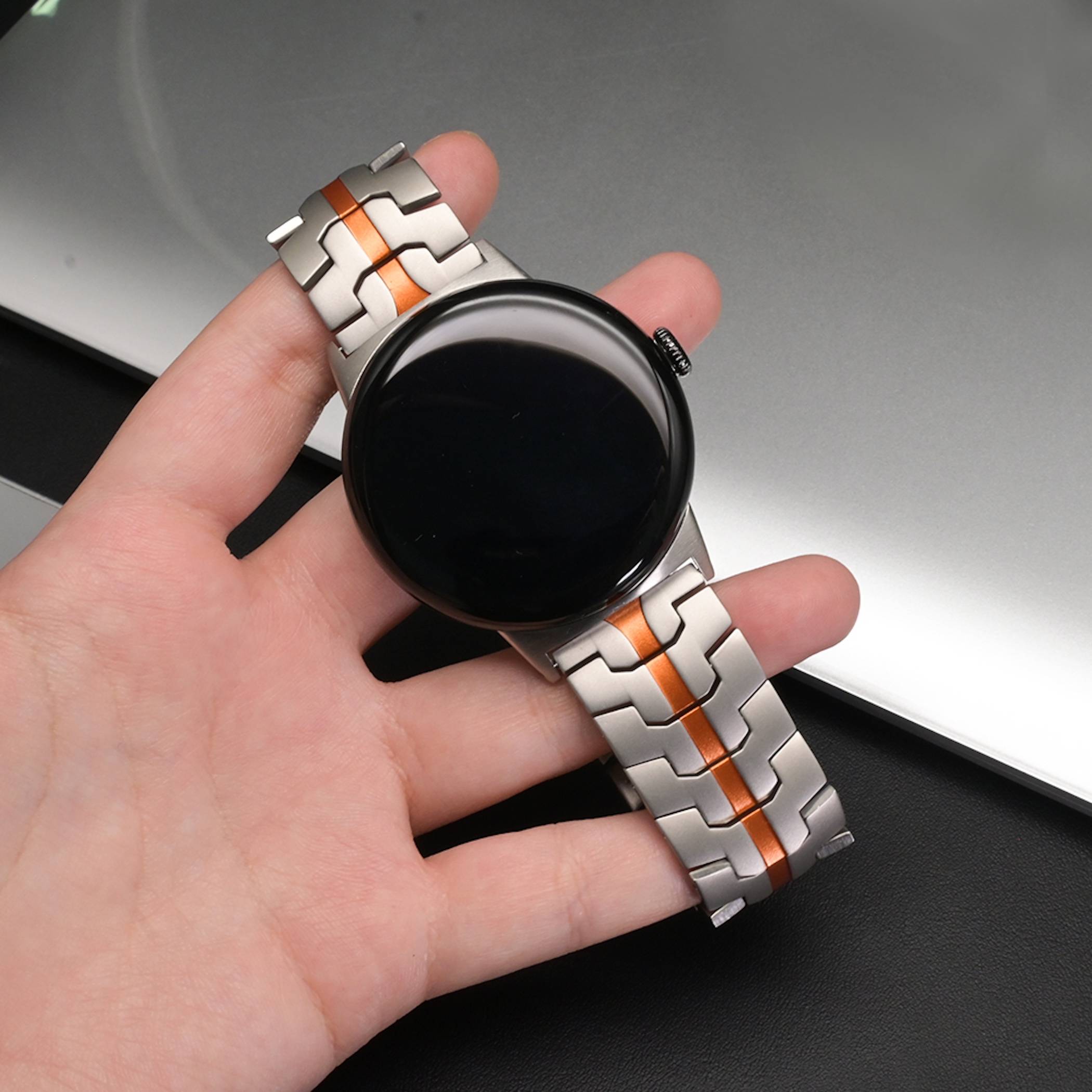 Smart Armband Titan-Legierung Stahl Verschluss für Google Pixel Watch 4 + 3 45mm