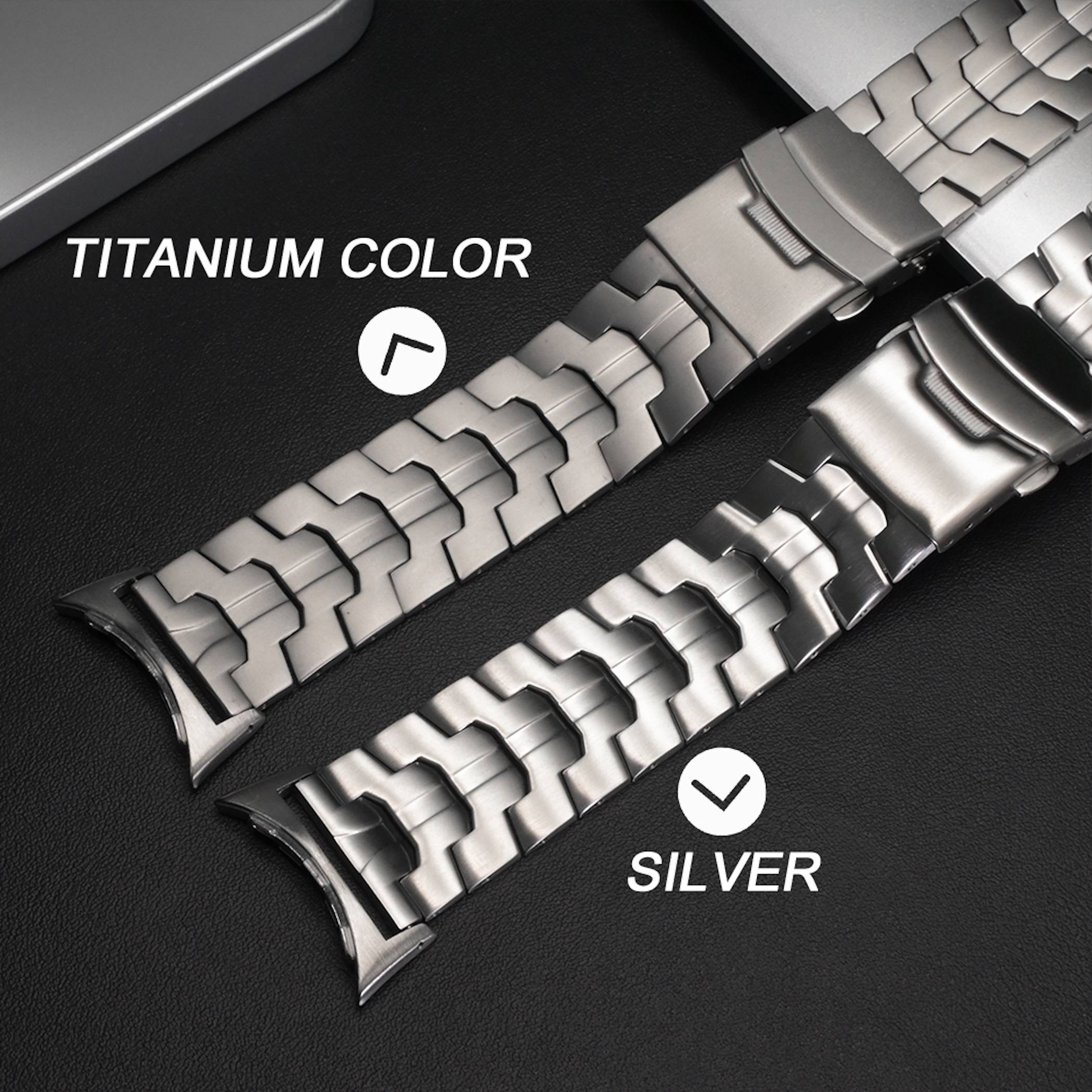 Smart Armband Titan-Legierung Stahl Verschluss für Google Pixel Watch 4 + 3 45mm