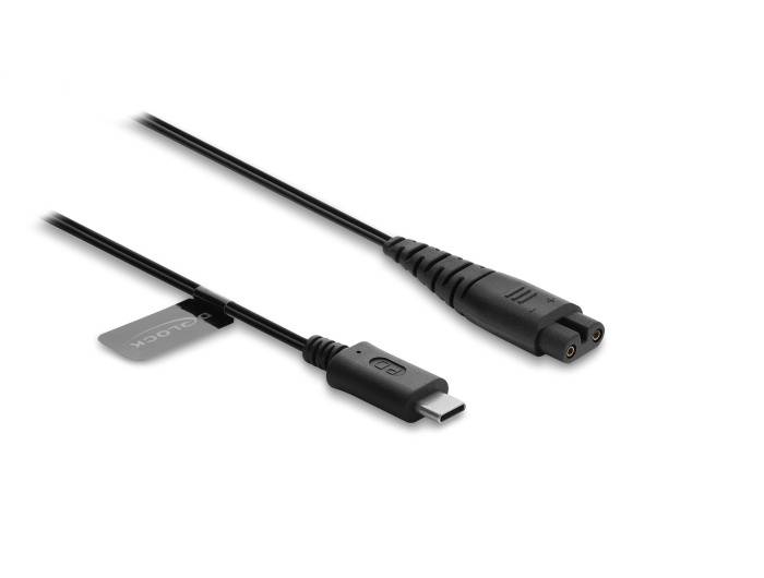 Delock USB Type-C™ Ladekabel 5 V für Elektrorasierer – kompatibel mit Hatteker