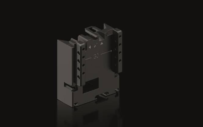 Rittal Erweiterungsblock RX 9365751 f.Geräteadapter B:54 mm 1=8 Industriematerial Schaltschränke