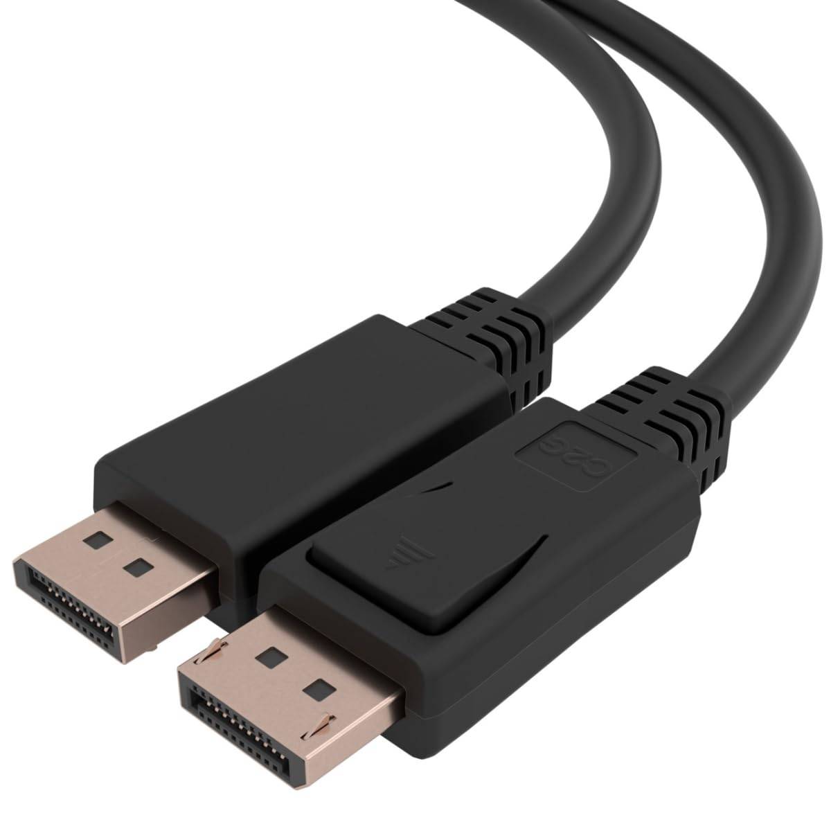 6ft (1.8m) TAA-Compliant DisplayPort Cable with Latches - 8K 60Hz - DisplayPort-