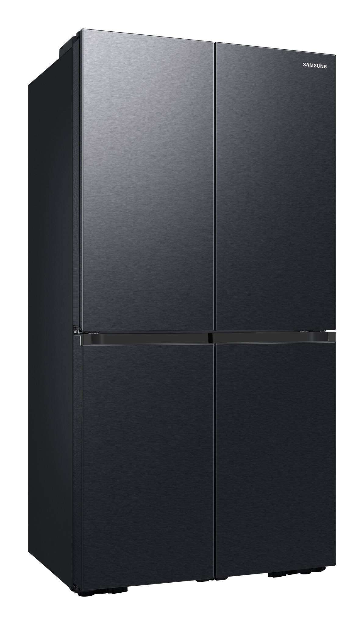 Samsung 4-Türen French Door mit Beverage Center und Festwasseranschluss, Freistehend, French door, Schwarz, Black DOI,
