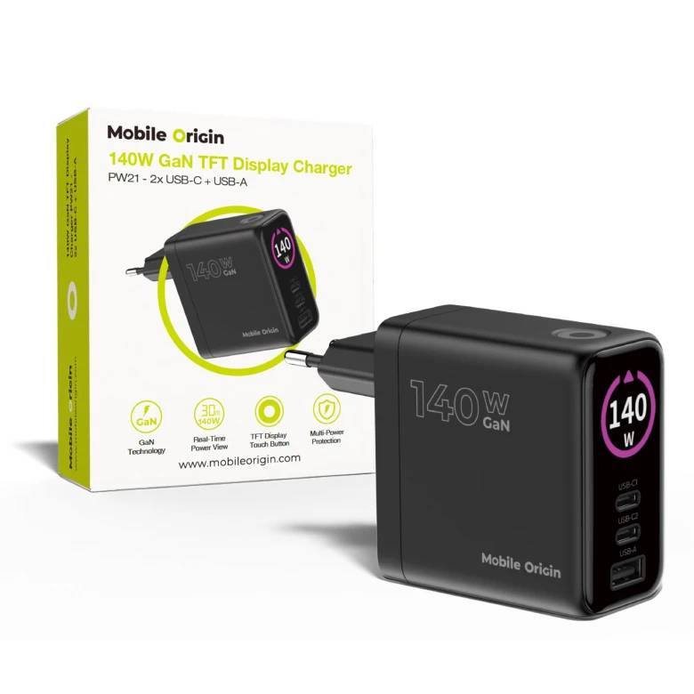 MOBILE ORIGIN MO-140WDCH-PW21, Drinnen, AC, Schwarz