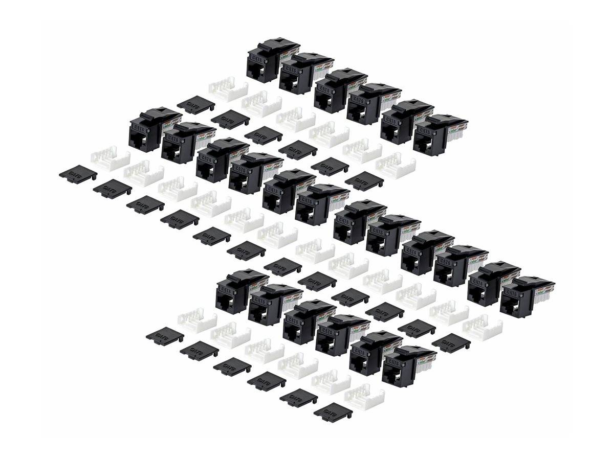 StarTech.com Cat6 Keystone Jack 24-Pack 90-Deg 110 - Netzwerk - CAT 6