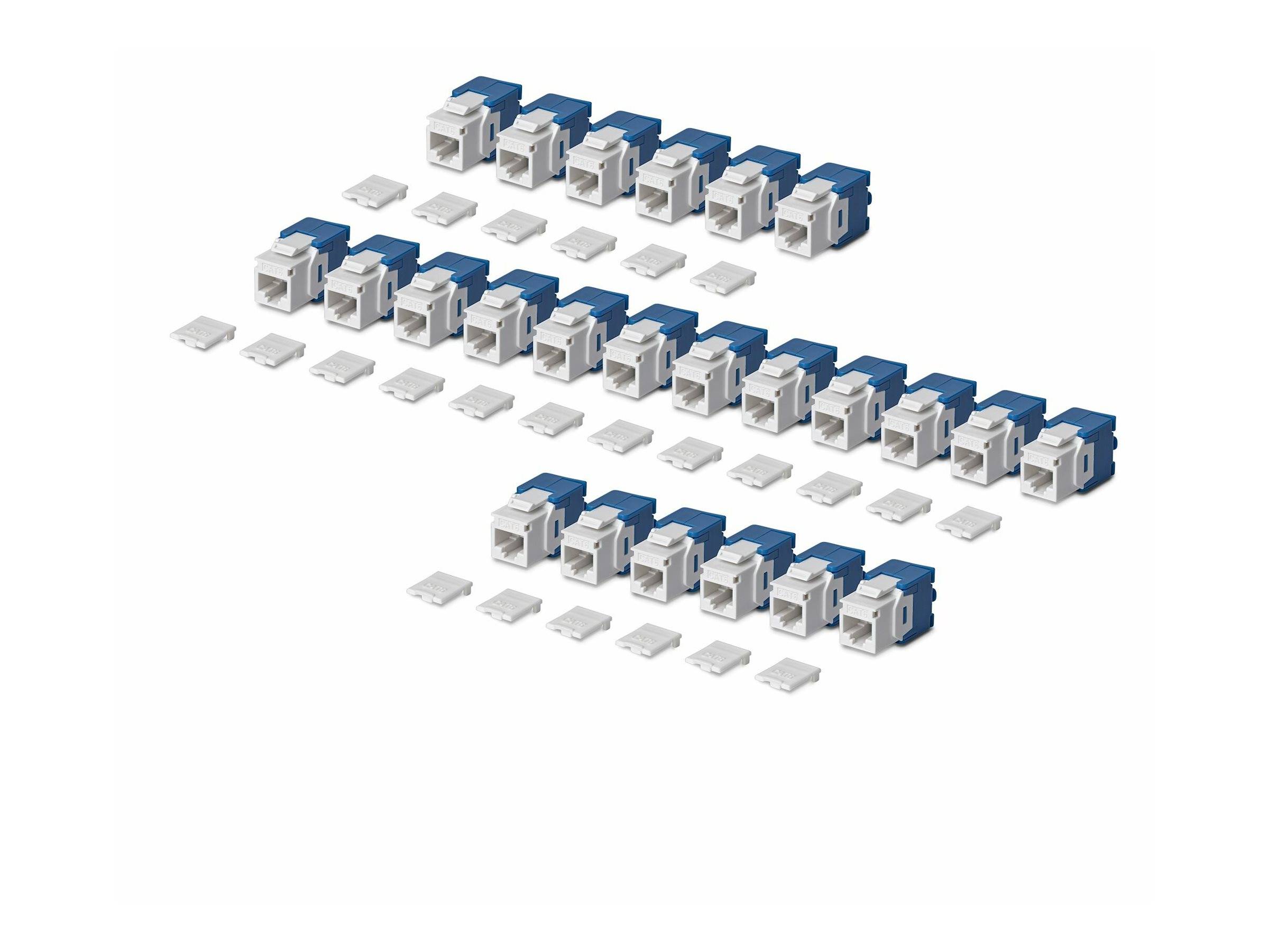 StarTech.com Cat6 Keystone Jack 24-Pack 180-Deg - Netzwerk - CAT 6